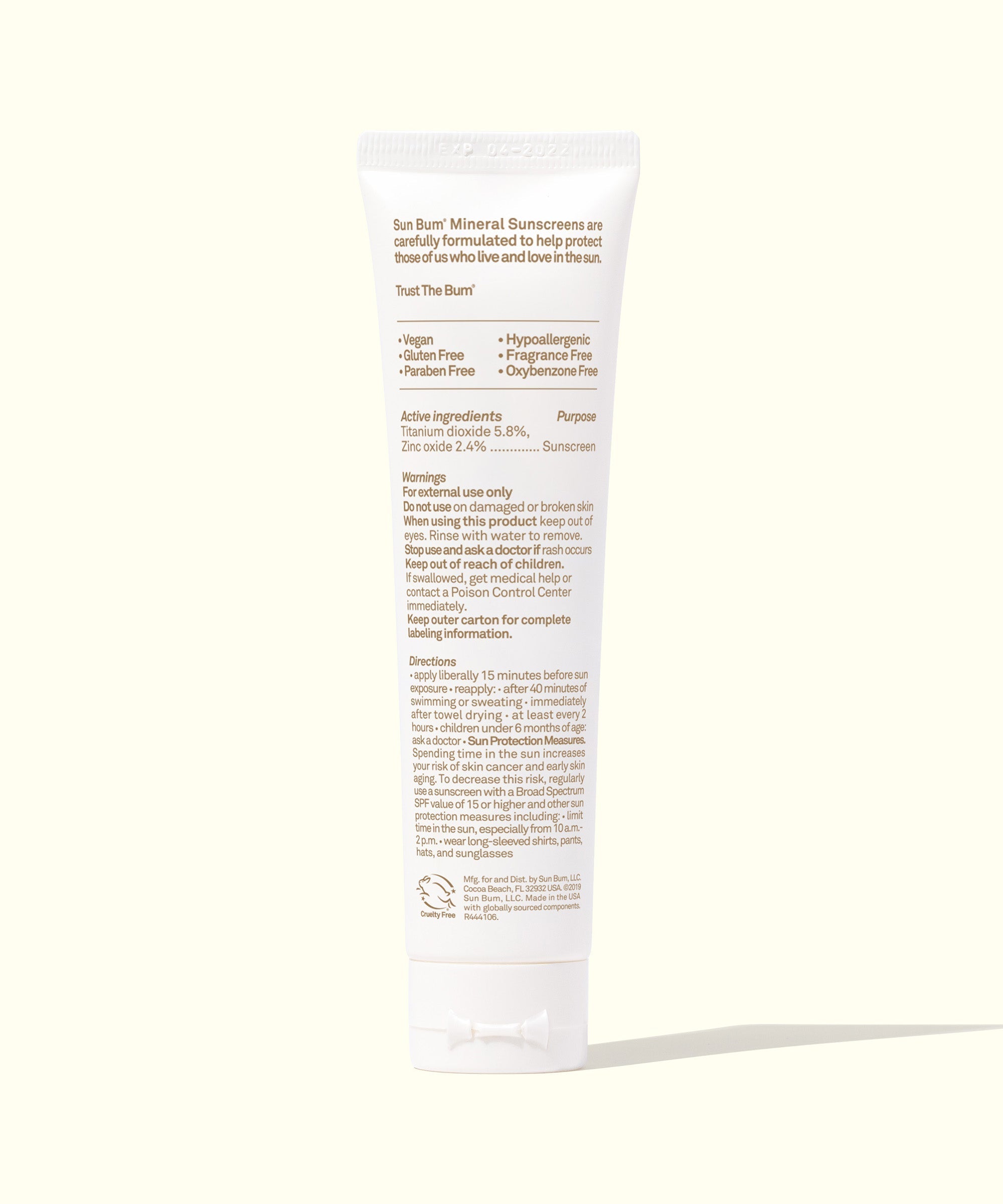Sun Bum Mineral SPF 30 Tinted Sunscreen Face Lotion