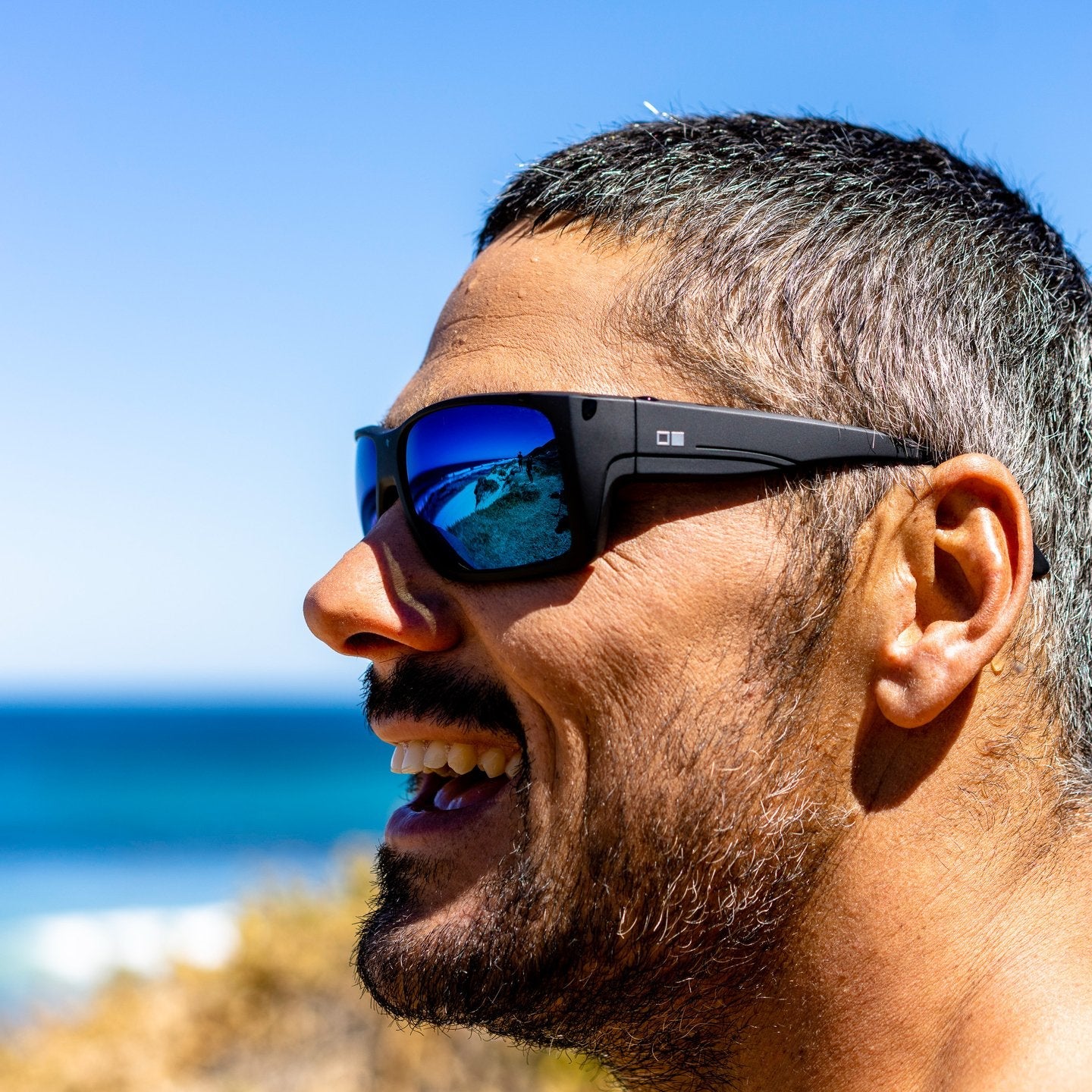 Otis Coastin Matte Dark Smoke Mirror Blue