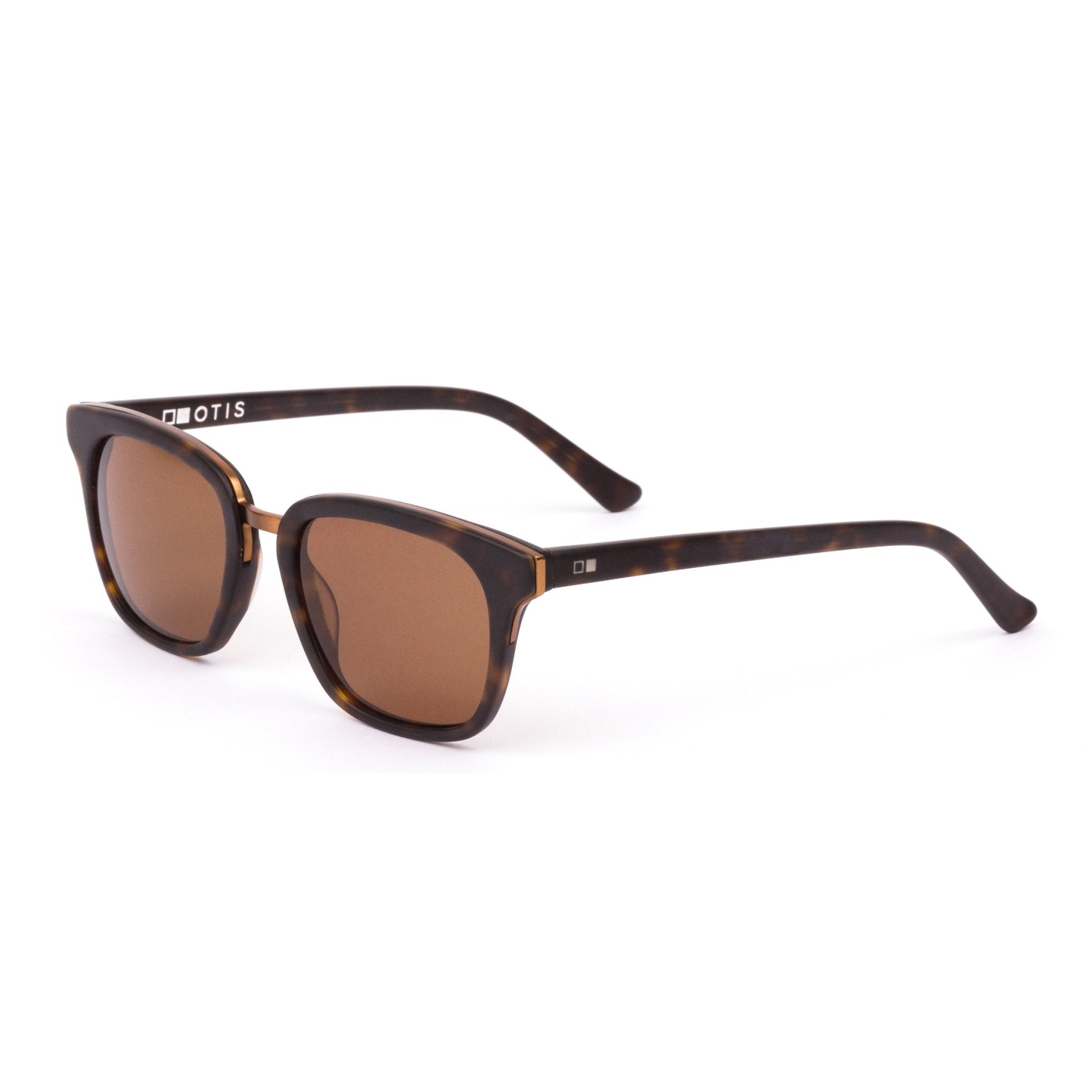 Otis Fiction - Matte Dark Tort / Brown Polarised