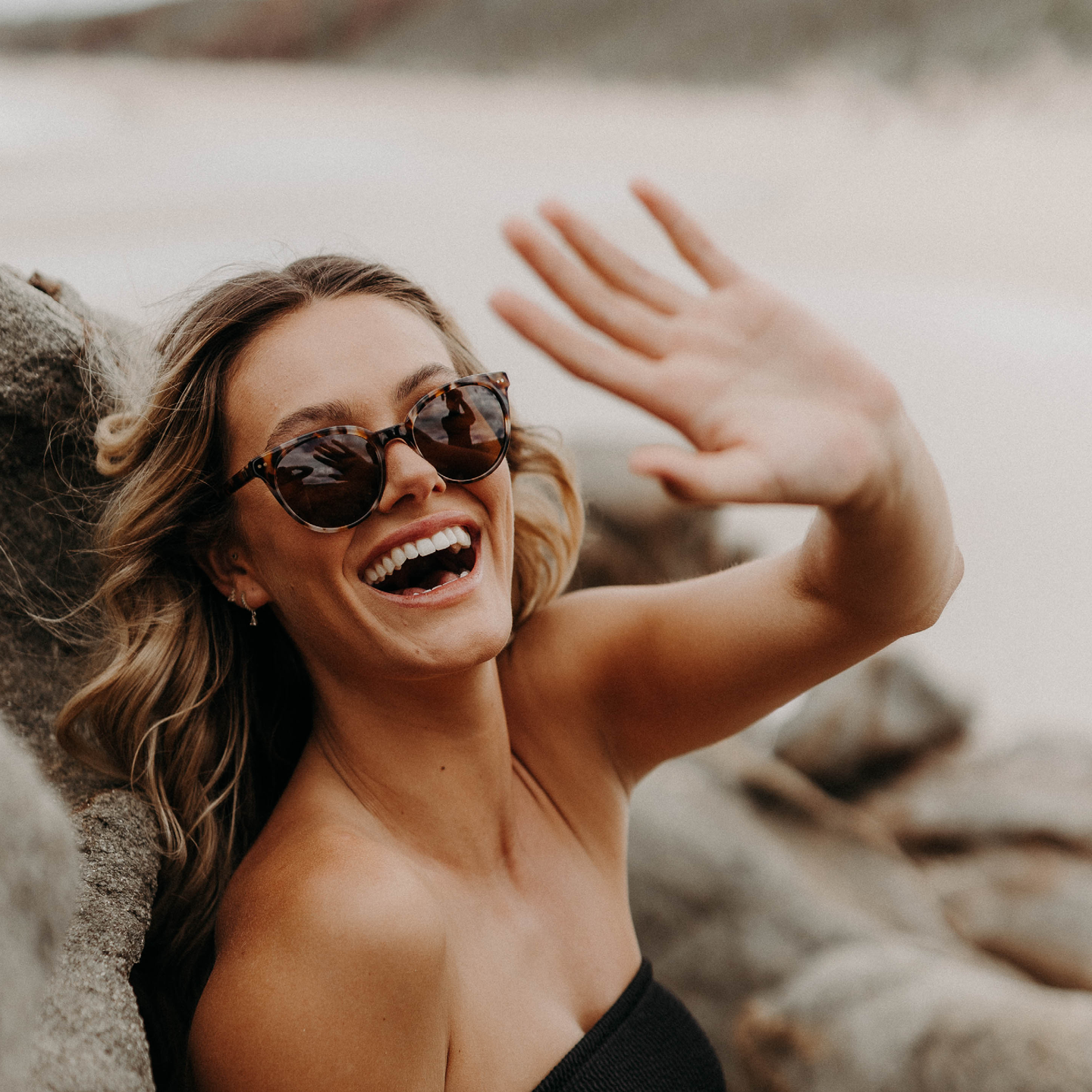 Otis Jazmine - Outerknown - Eco Teal Bark / Smokey Blue Polarised