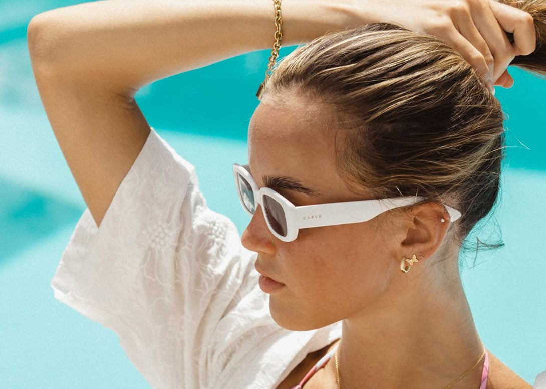 Carve Lizbeth Gloss White Grey Lens-Sunglasses-9329295601435-36002-Carve-Sunnieside