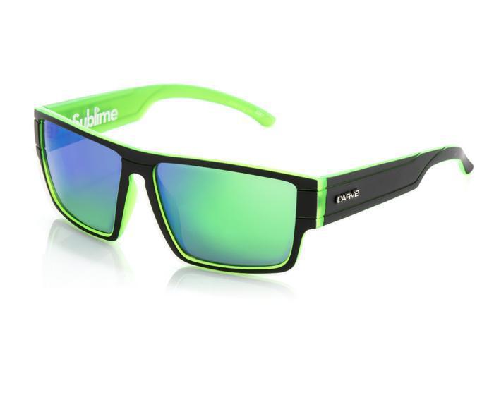 Carve Sublime Matte Black/Green Mirror-UV400 non-polarised-9329295354508-3261-Carve-Sunnieside