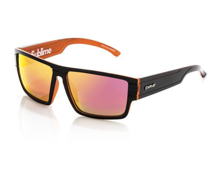 Carve Sublime Matte Black/Orange Iridium Polarised-polarised-9329295372908-3263-Carve-Sunnieside