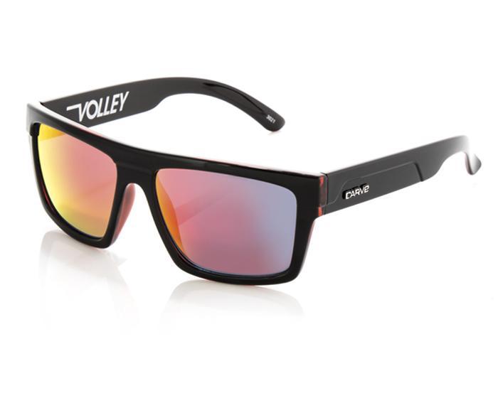 Carve Volley Black/Clear Red Mirror-UV400 non-polarised-9329295326475-3021-Carve-Sunnieside