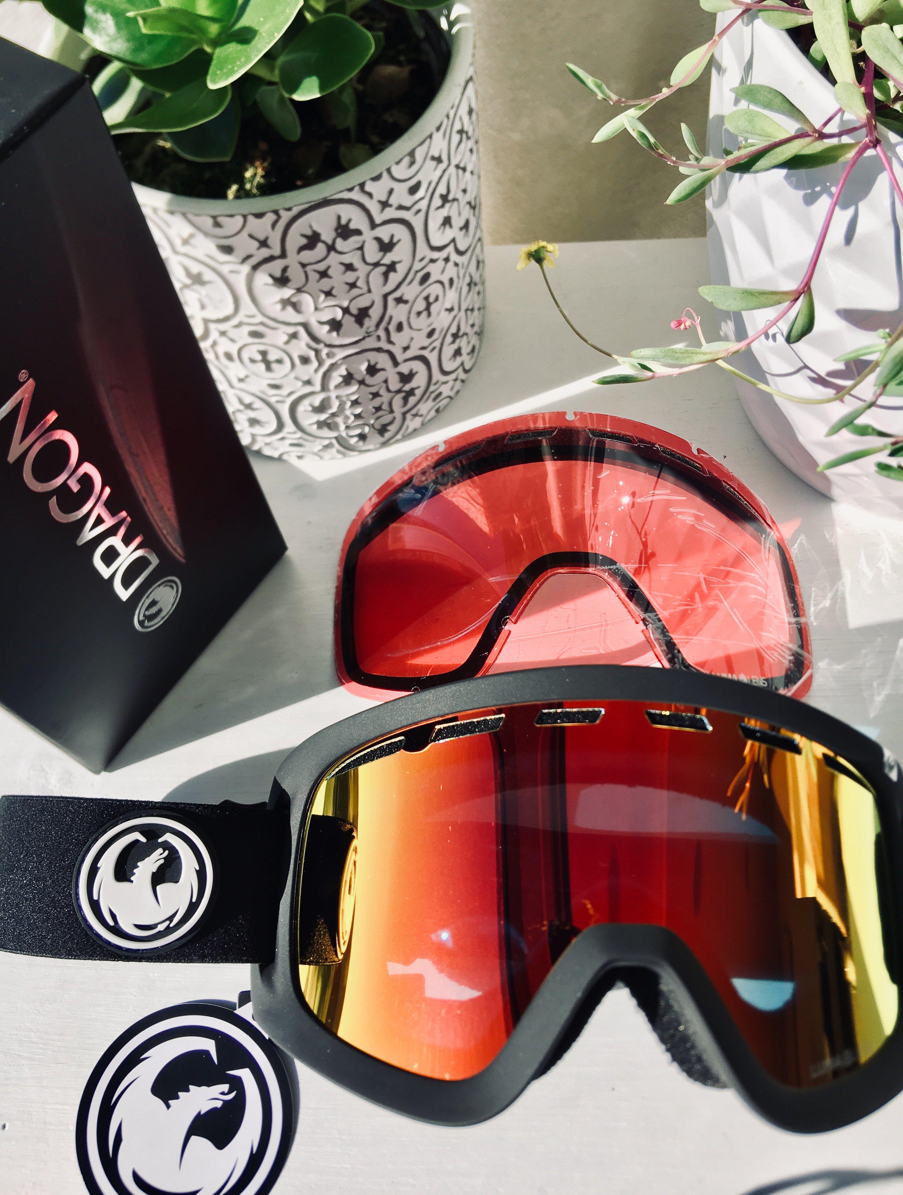 Dragon D1 Otg Black / Ll Red Ion + Ll Rose-UV400 non-polarised-347986032332-347986032332-Dragon Snow-Sunnieside