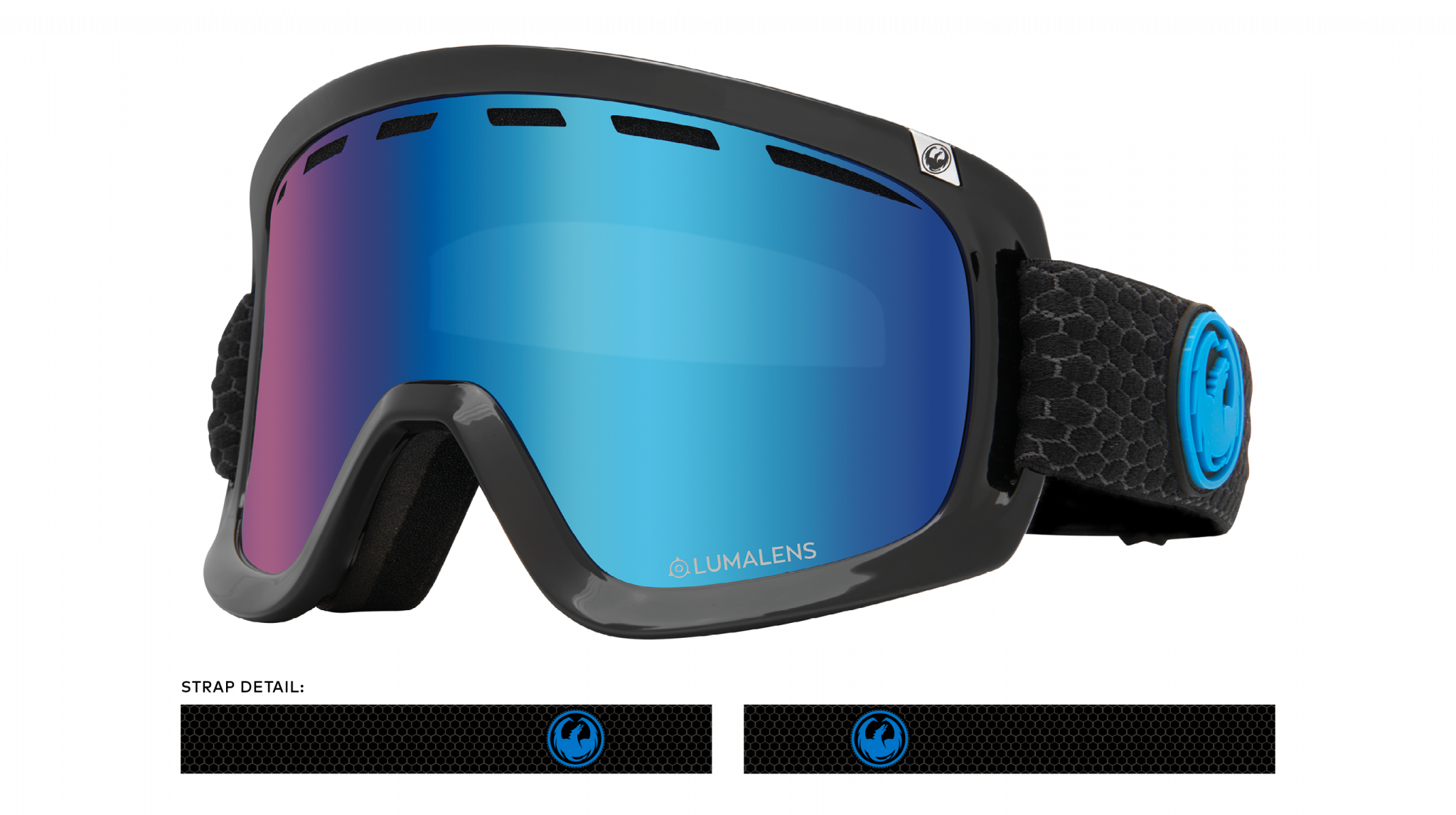 Dragon D1 Otg Split / Ll Blue Ion + Ll Amber-UV400 non-polarised-347986032334-347986032334-Dragon Snow-Sunnieside