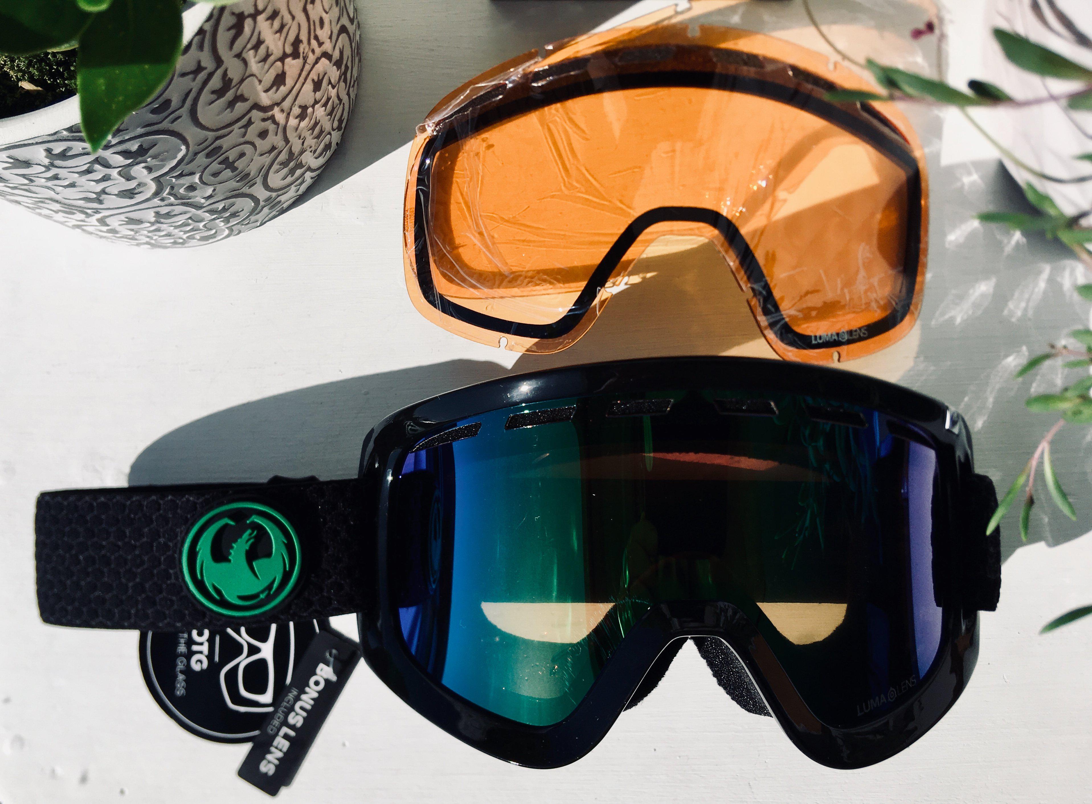 Dragon D1 Otg Split / Ll Green Ion + Ll Amber-UV400 non-polarised-347986032333-347986032333-Dragon Snow-Sunnieside