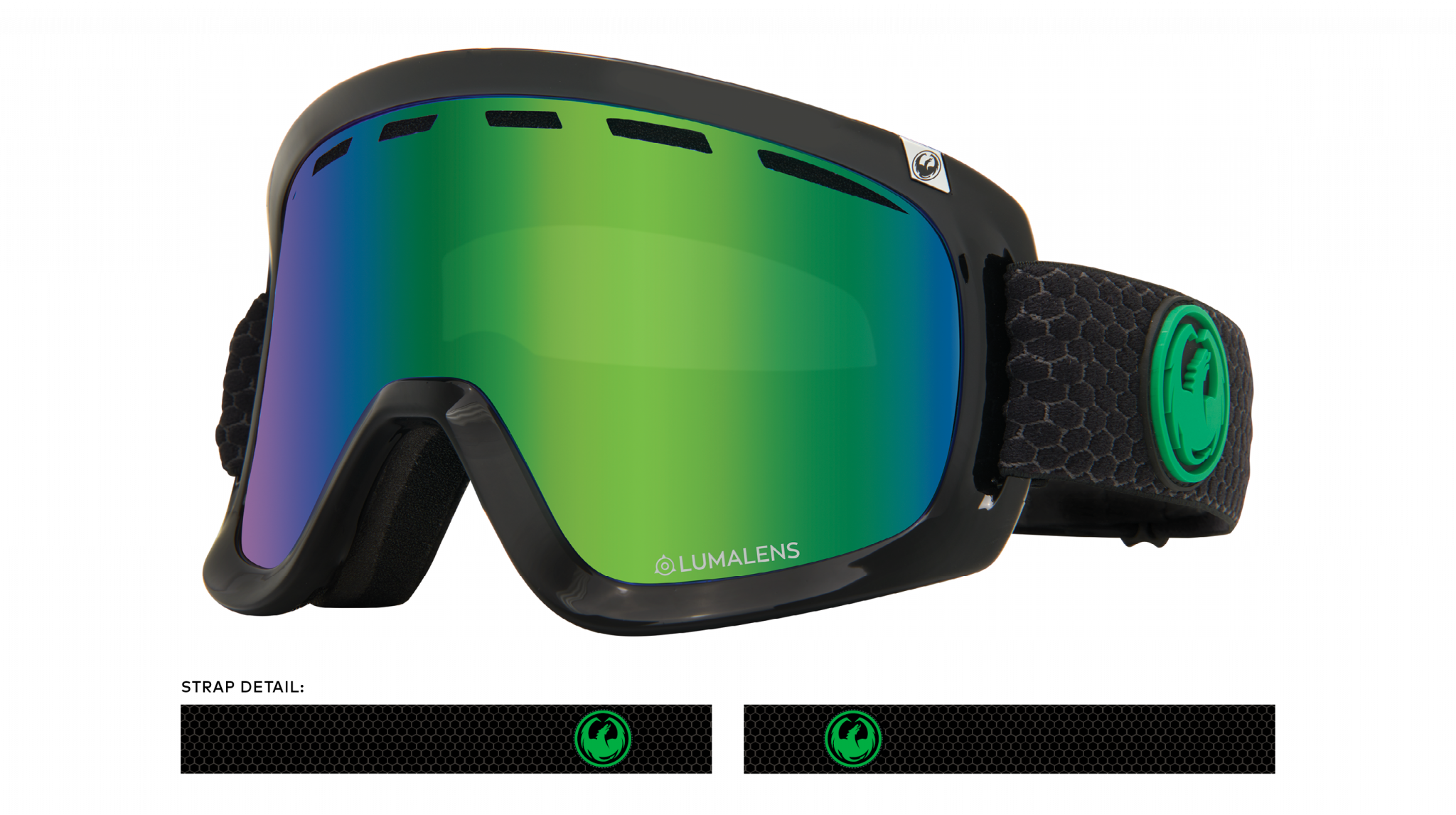 Dragon D1 Otg Split / Ll Green Ion + Ll Amber-UV400 non-polarised-347986032333-347986032333-Dragon Snow-Sunnieside