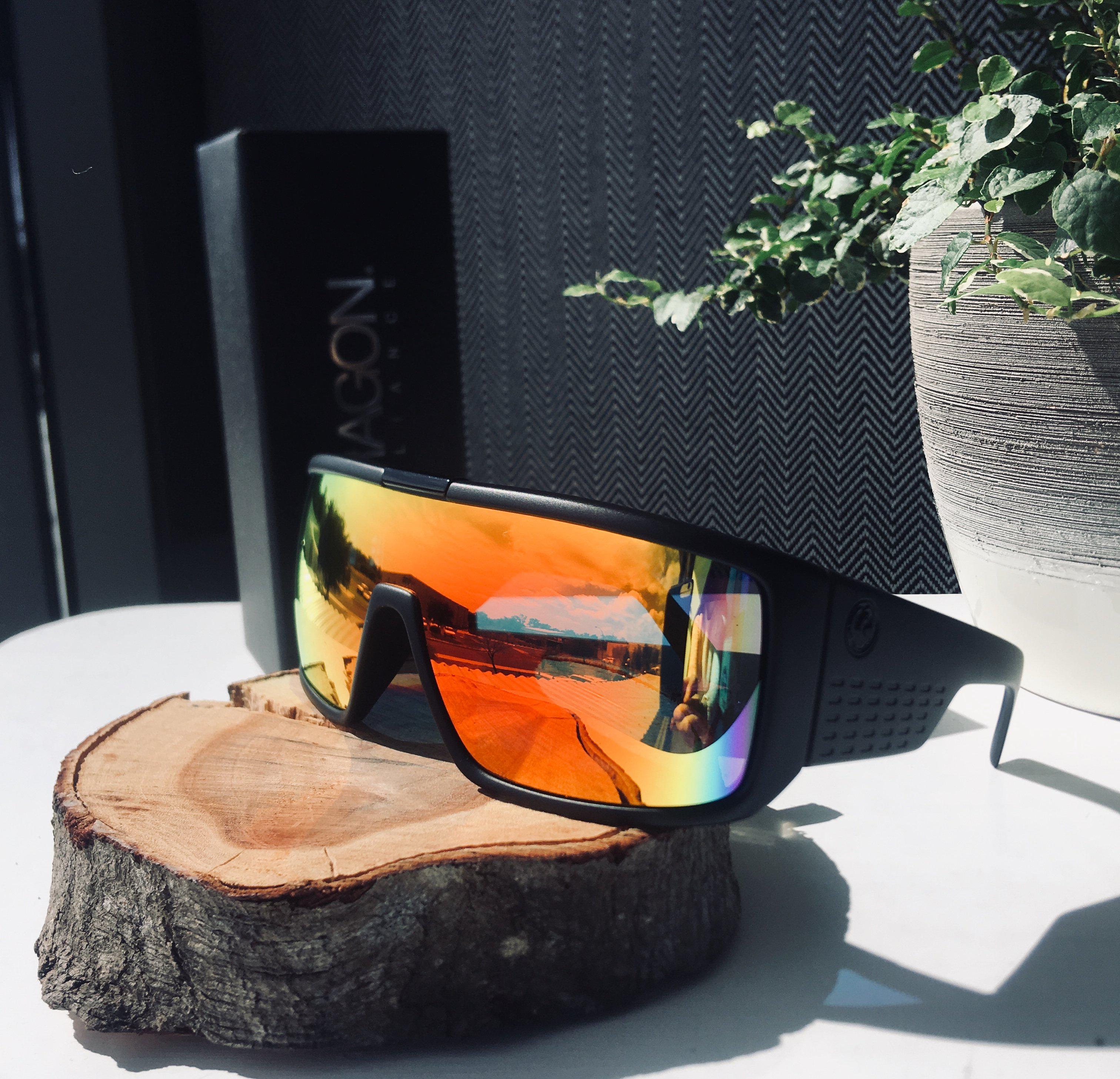 Dragon Domo Matte Black/Ll Red Ion-UV400 non-polarised-24889-022-Dragon Alliance-Sunnieside