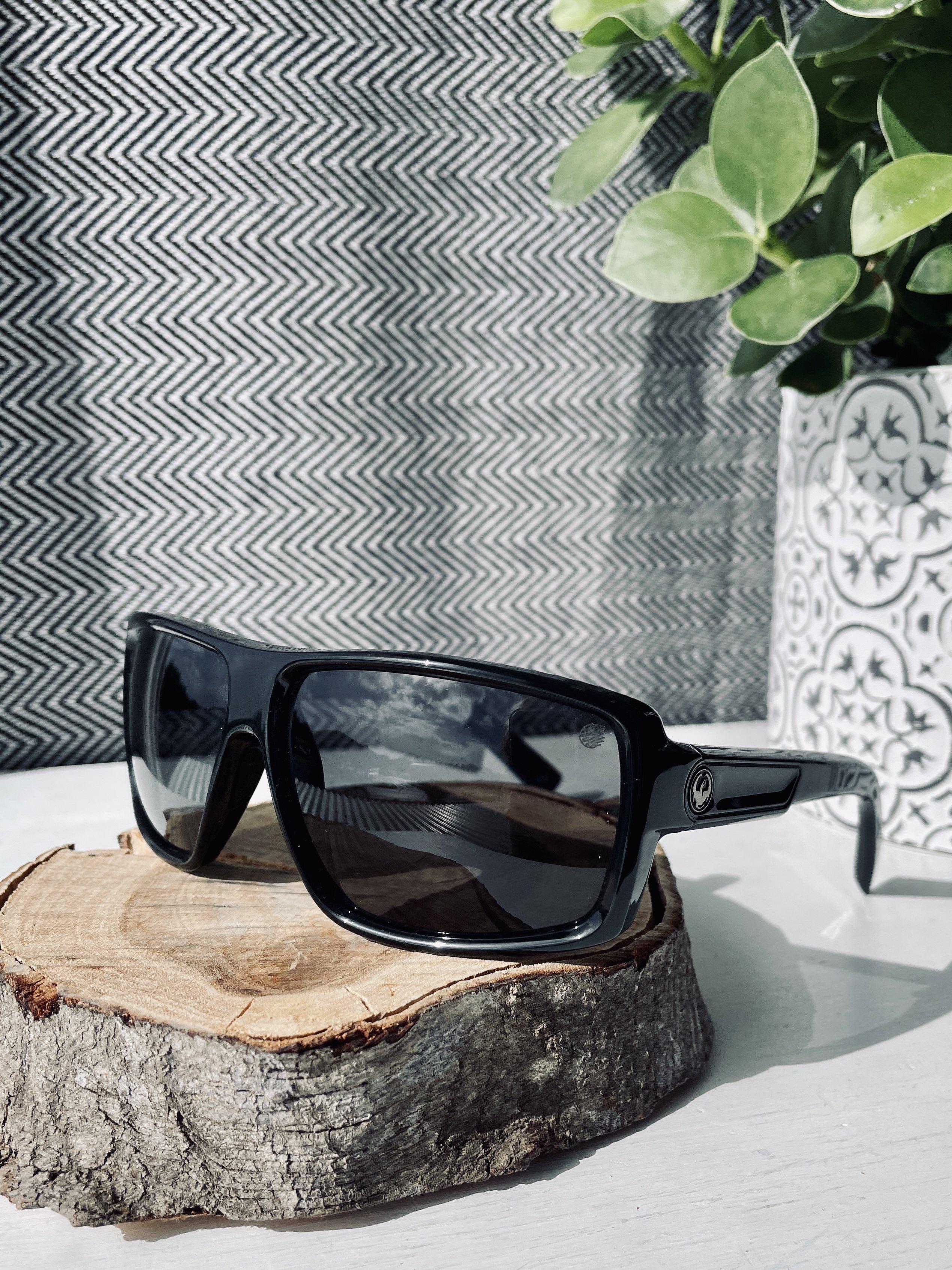Dragon Double Dos Jet Black/Grey Polarised-polarised-DRSDOUBP 002-DRSDOUBP 002-Dragon-Sunnieside