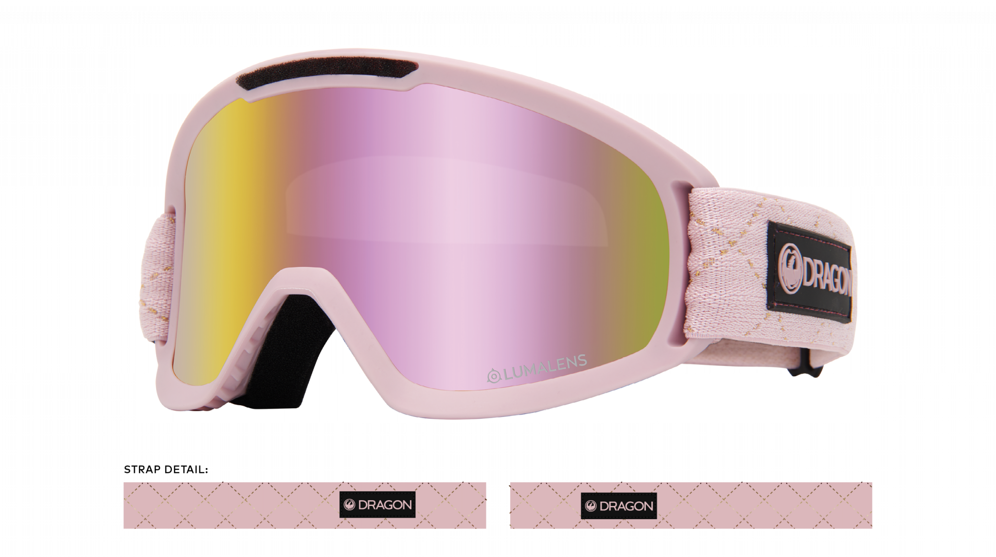 Dragon Dx2 Blush / Ll Pink Ion + Ll Dark Smoke-UV400 non-polarised-348005129682-348005129682-Dragon Snow-Sunnieside