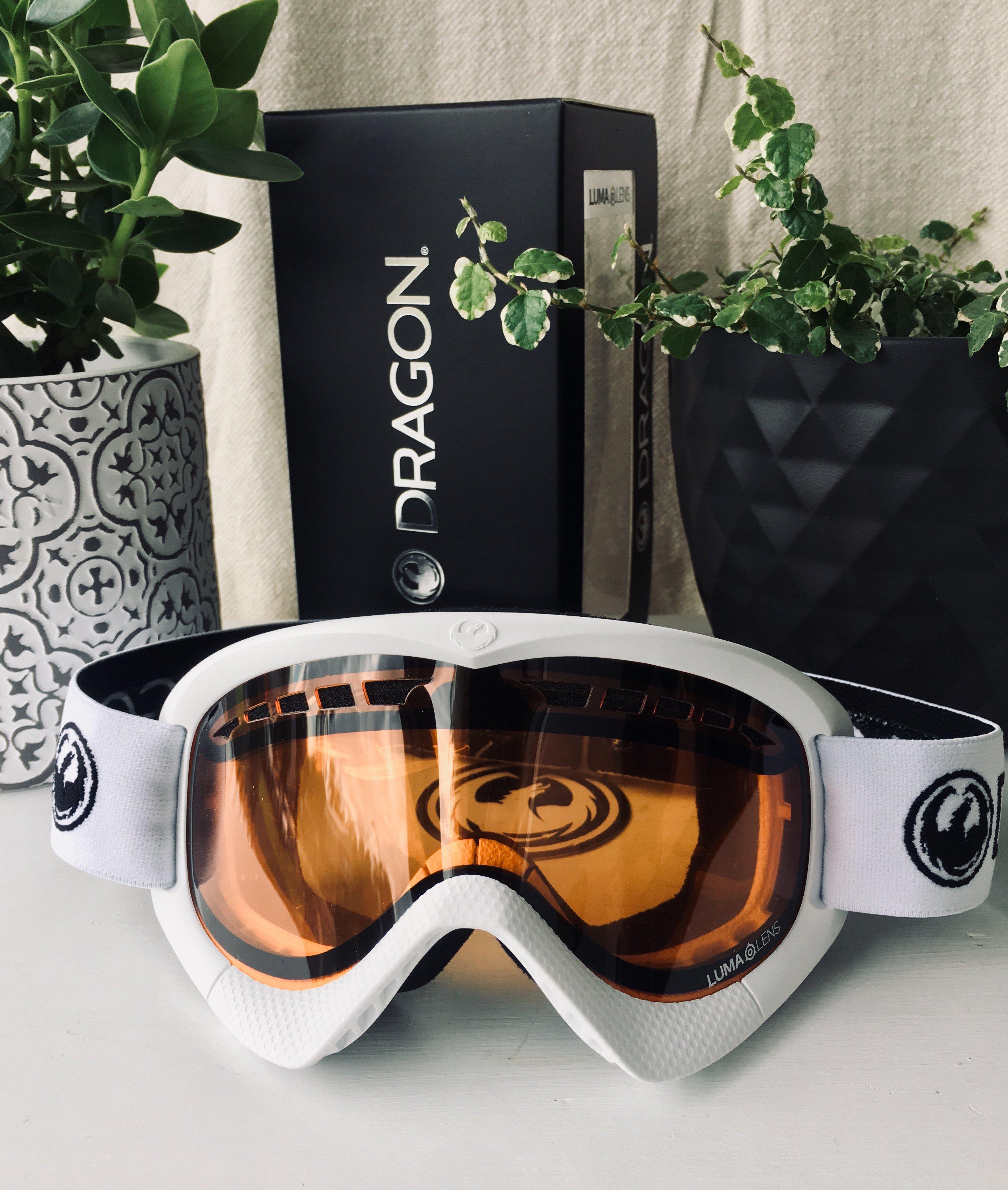 Dragon Alliance DX Ski Goggles - Powder Amber/White - 722-5847 New With Tags