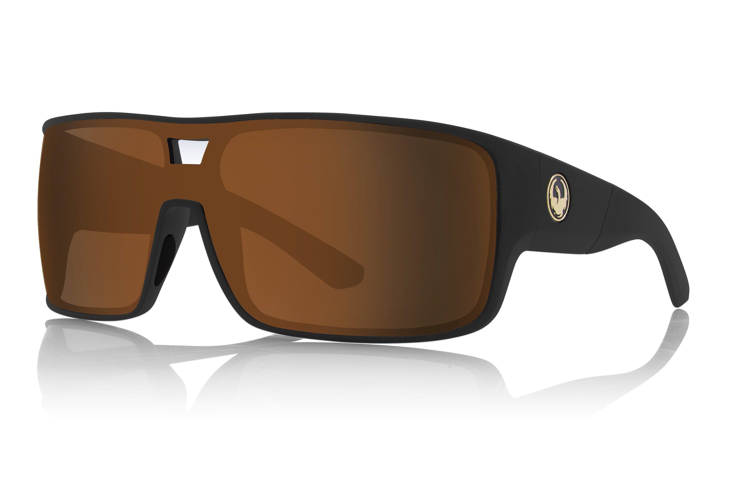 Dragon Hex Matte Black Gold/Bronze-UV400 non-polarised-29397-017-Dragon-Sunnieside