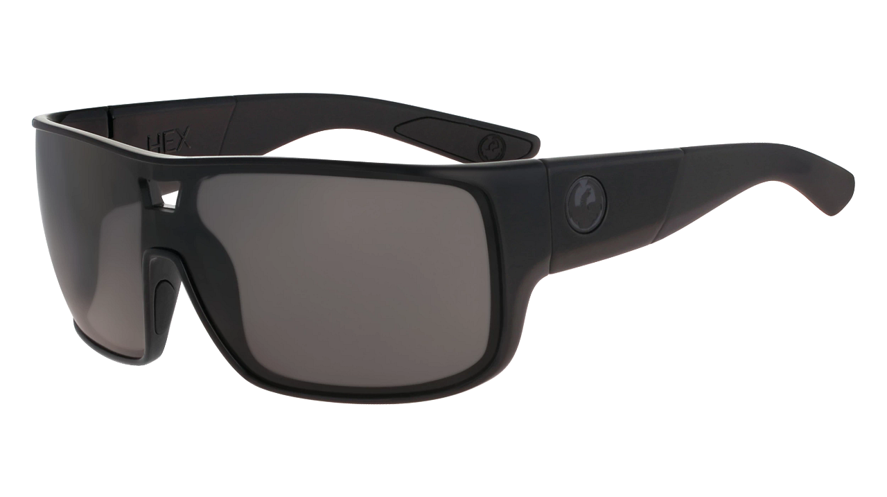 Dragon Hex Shiny Black/Ll Smoke-UV400 non-polarised-43141-003-Dragon Alliance-Sunnieside