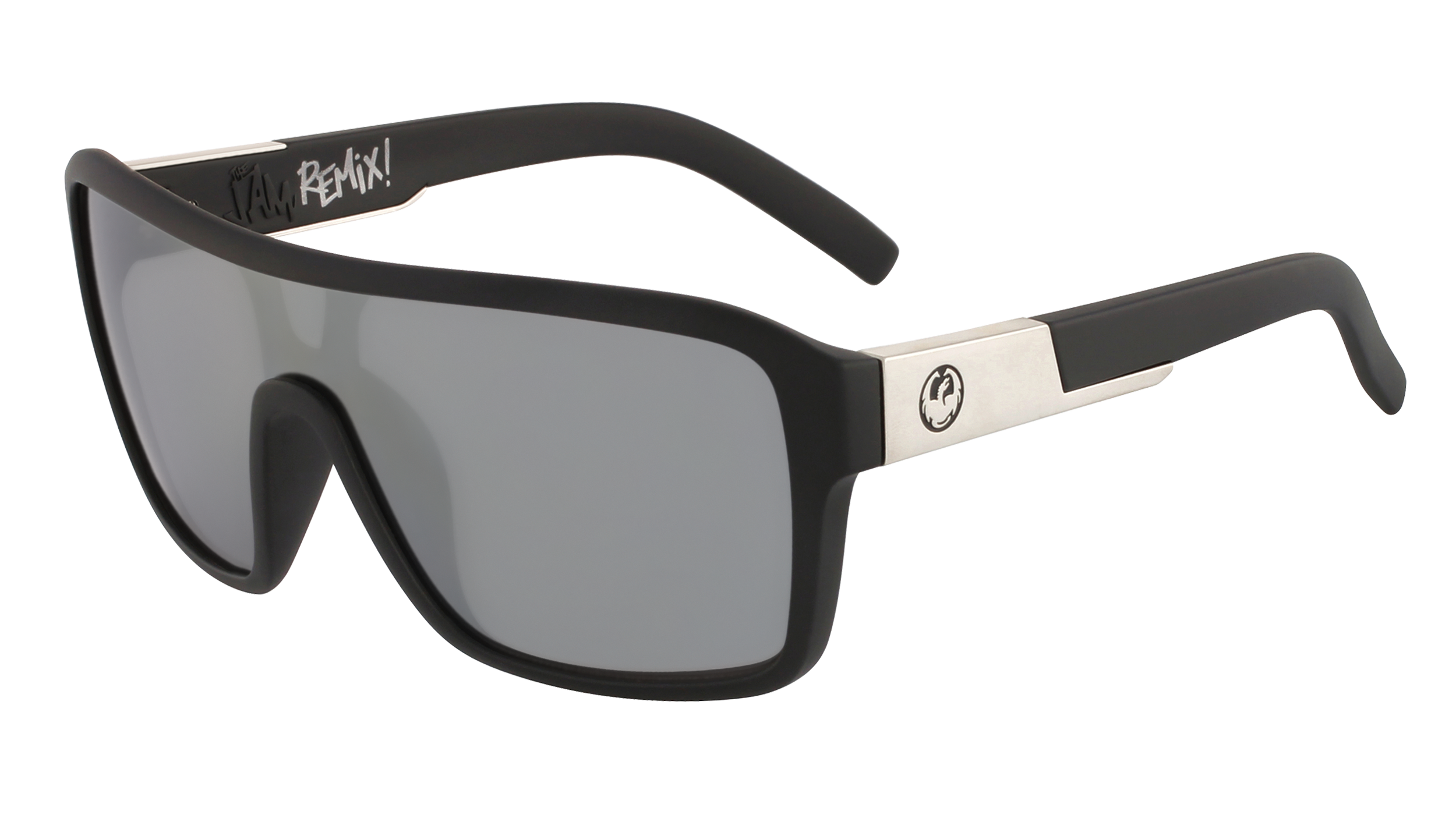 Dragon Remix Matte Black/Ll Silver Ionised-UV400 non-polarised-886895423809-42001-049-Dragon Alliance-Sunnieside