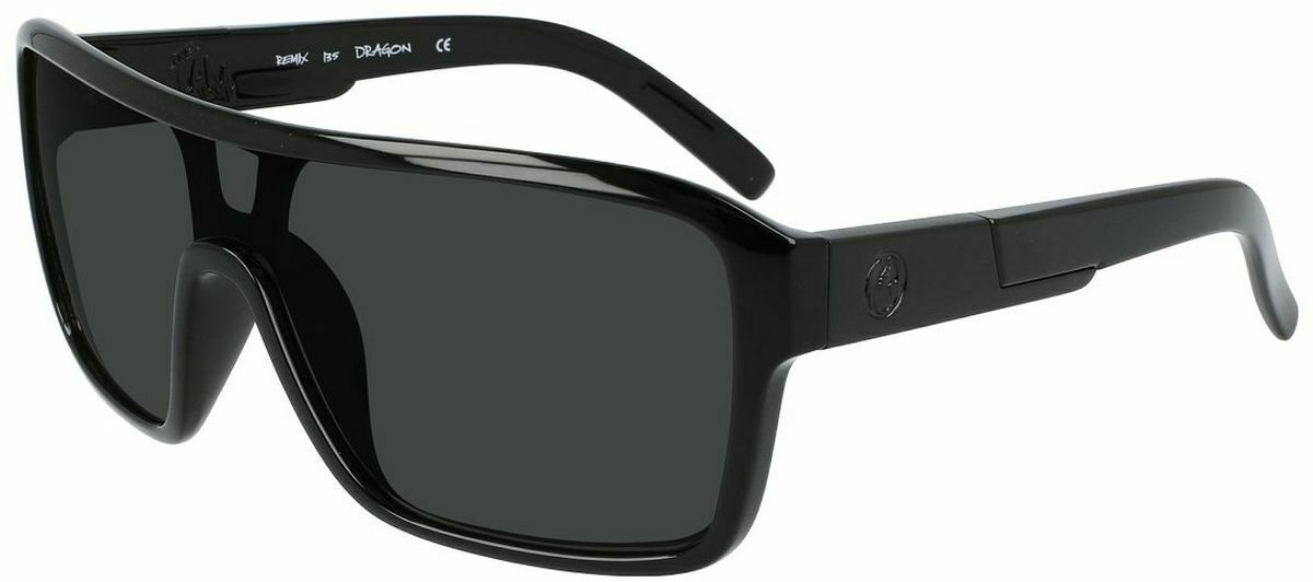 Dragon Remix Shiny Jet Black/Ll Smoke Polarised-polarised-45707-001-Dragon Alliance-Sunnieside