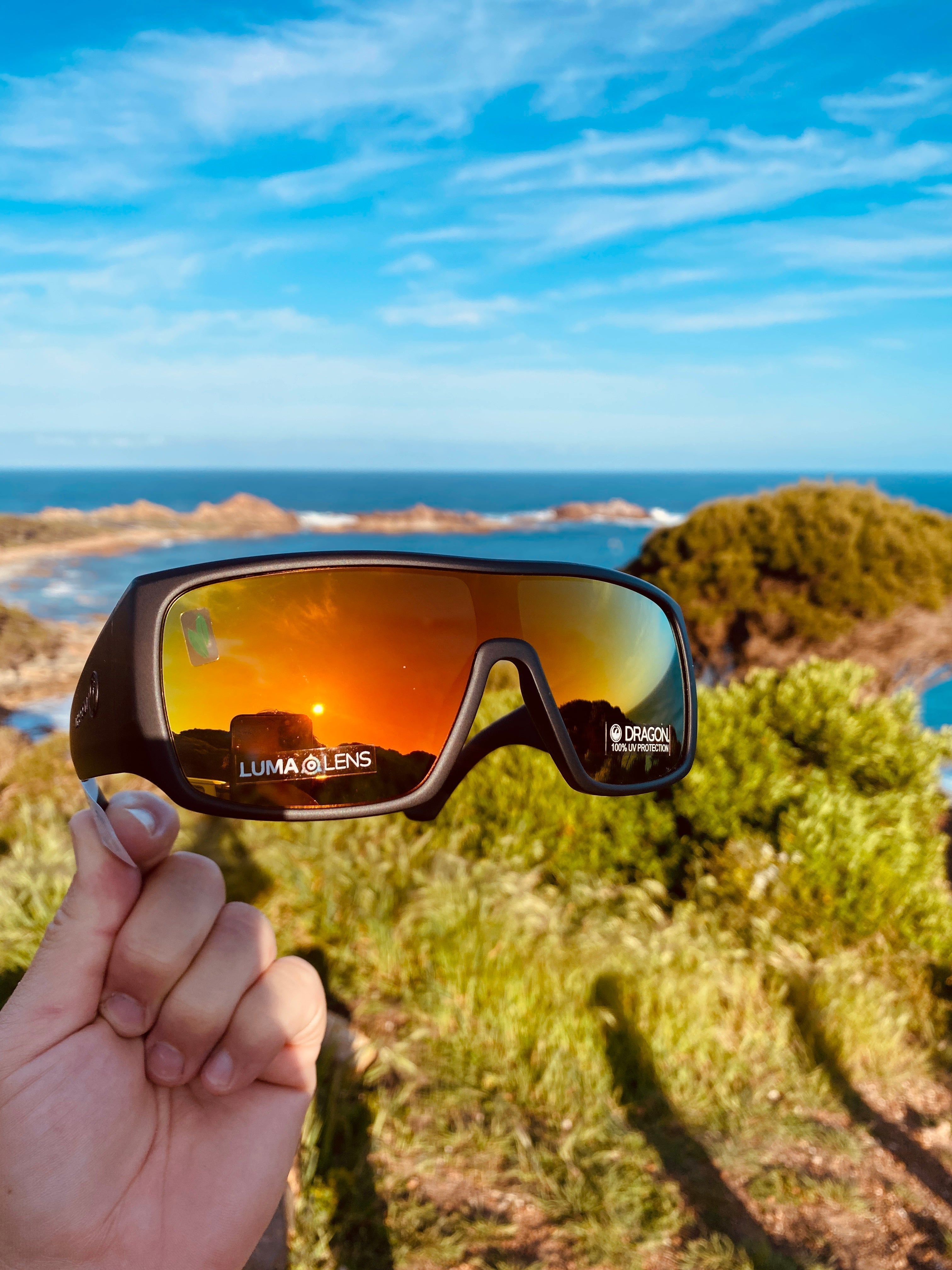 Dragon Rocker Matte Black / Ll Red Ion-UV400 non-polarised-886895579193-DR112S.022.57/18-Dragon Alliance-Sunnieside