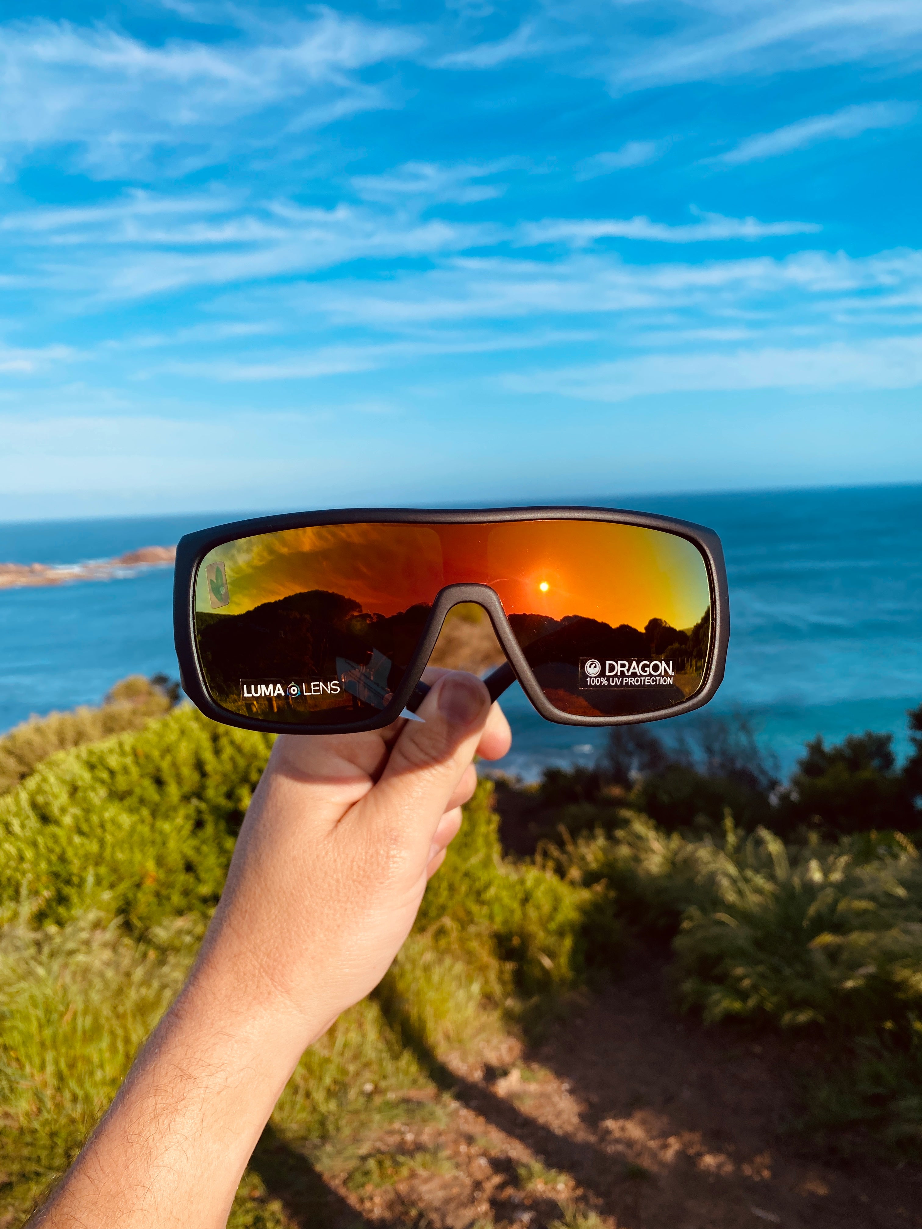 Dragon Rocker Matte Black / Ll Red Ion-UV400 non-polarised-886895579193-DR112S.022.57/18-Dragon Alliance-Sunnieside