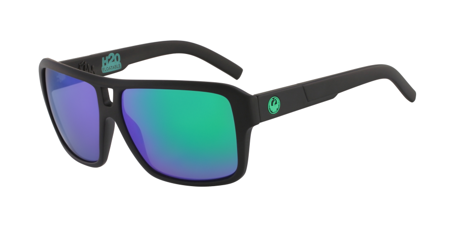 Dragon The Jam H20 Matte Black/Green Ionised P2 Polarised-polarised-886895423199-22511-011-Dragon Alliance-Sunnieside