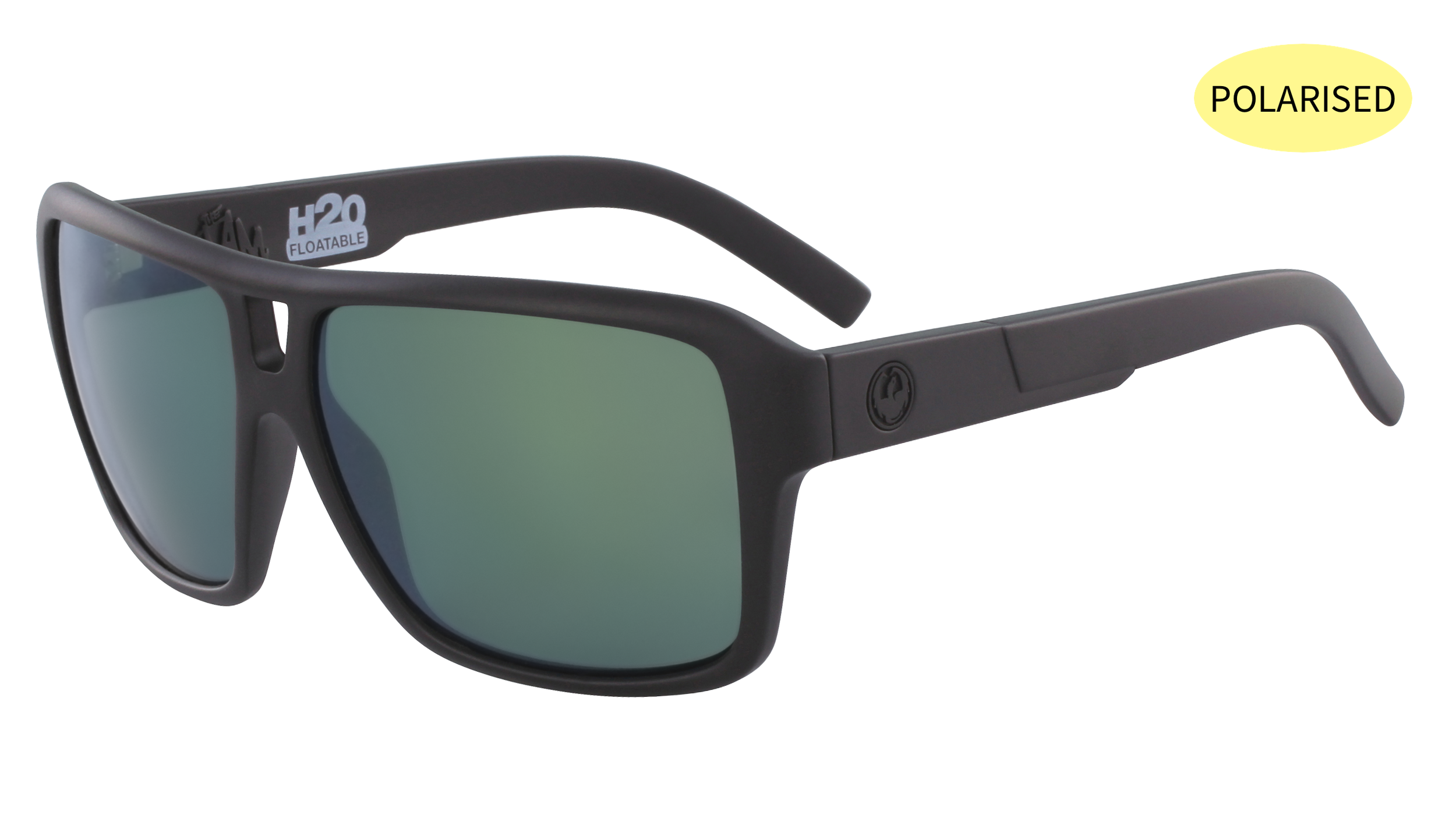 Dragon The Jam H20 Matte Black/Petrol P2 Polarised-polarised-886895382922-22511-003-Dragon-Sunnieside
