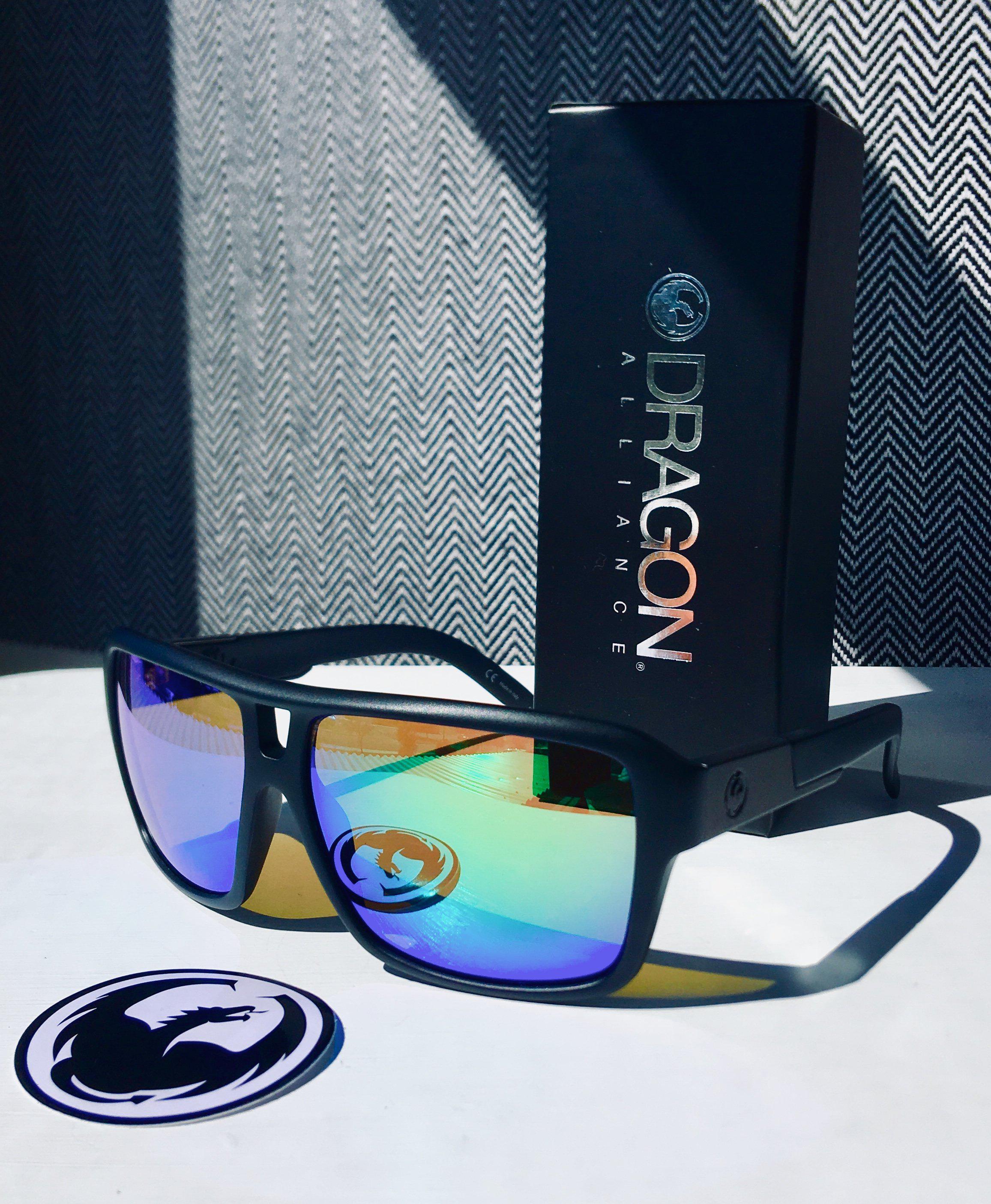 Dragon The Jam Matte Black/Ll Green Ionised-UV400 non-polarised-22508-045-Dragon Alliance-Sunnieside
