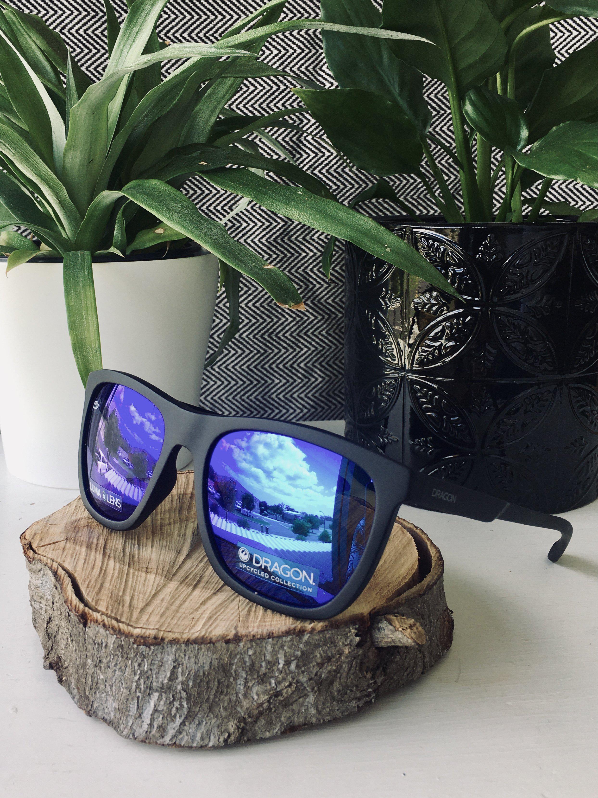 Dragon Upcycled Wilder Matte Black/Ll Blue Ion-UV400 non-polarised-46686-003-Dragon Alliance-Sunnieside