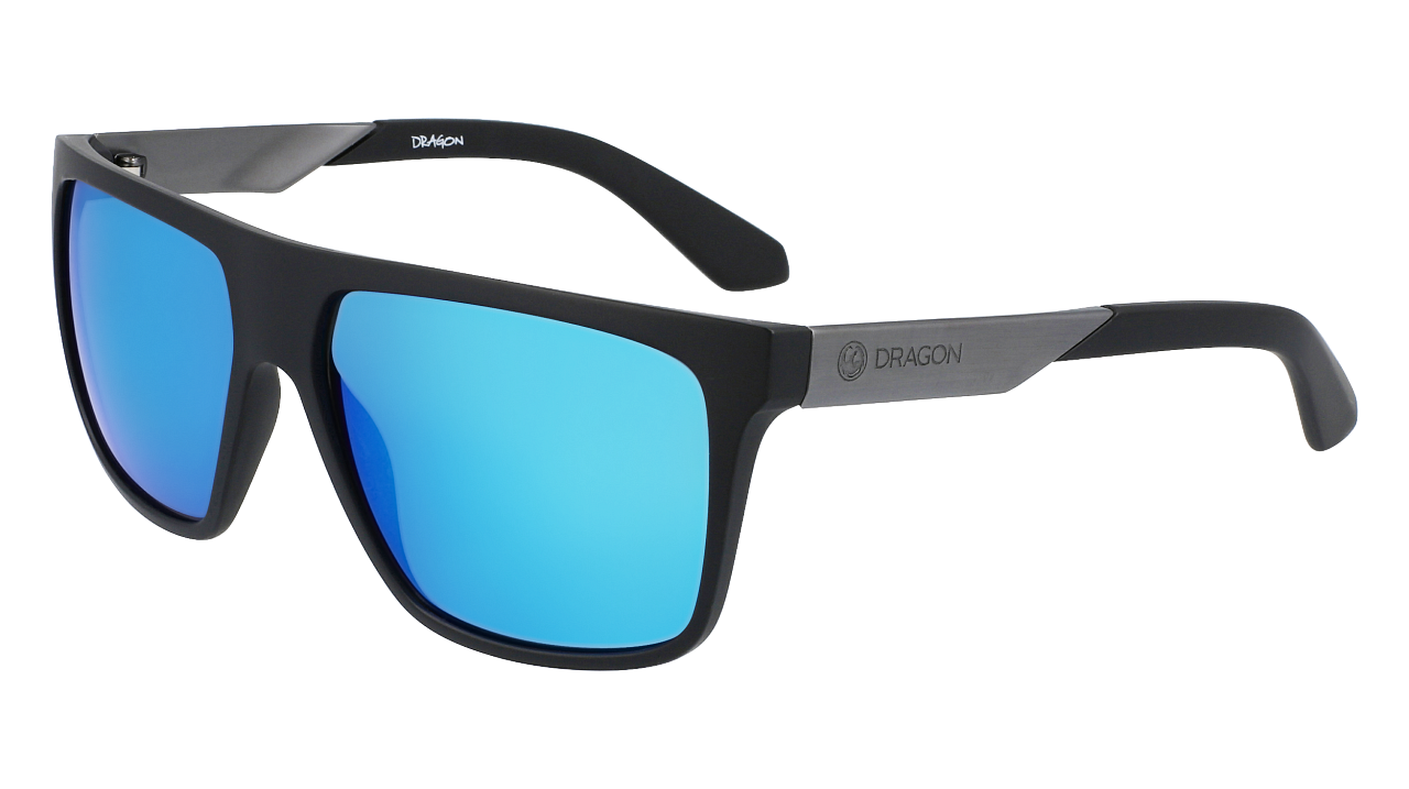 Dragon Vinyl Matte Black/Ll Blue Ion-UV400 non-polarised-886895479813-45037-003-Dragon Alliance-Sunnieside
