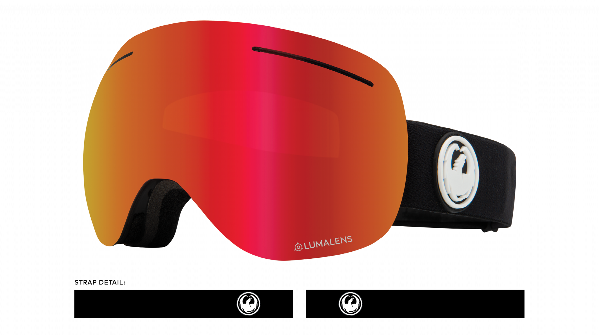 Dragon X1 Black / Ll Red Ion + Ll Rose-UV400 non-polarised-886895355490-286007528002-Dragon Snow-Sunnieside
