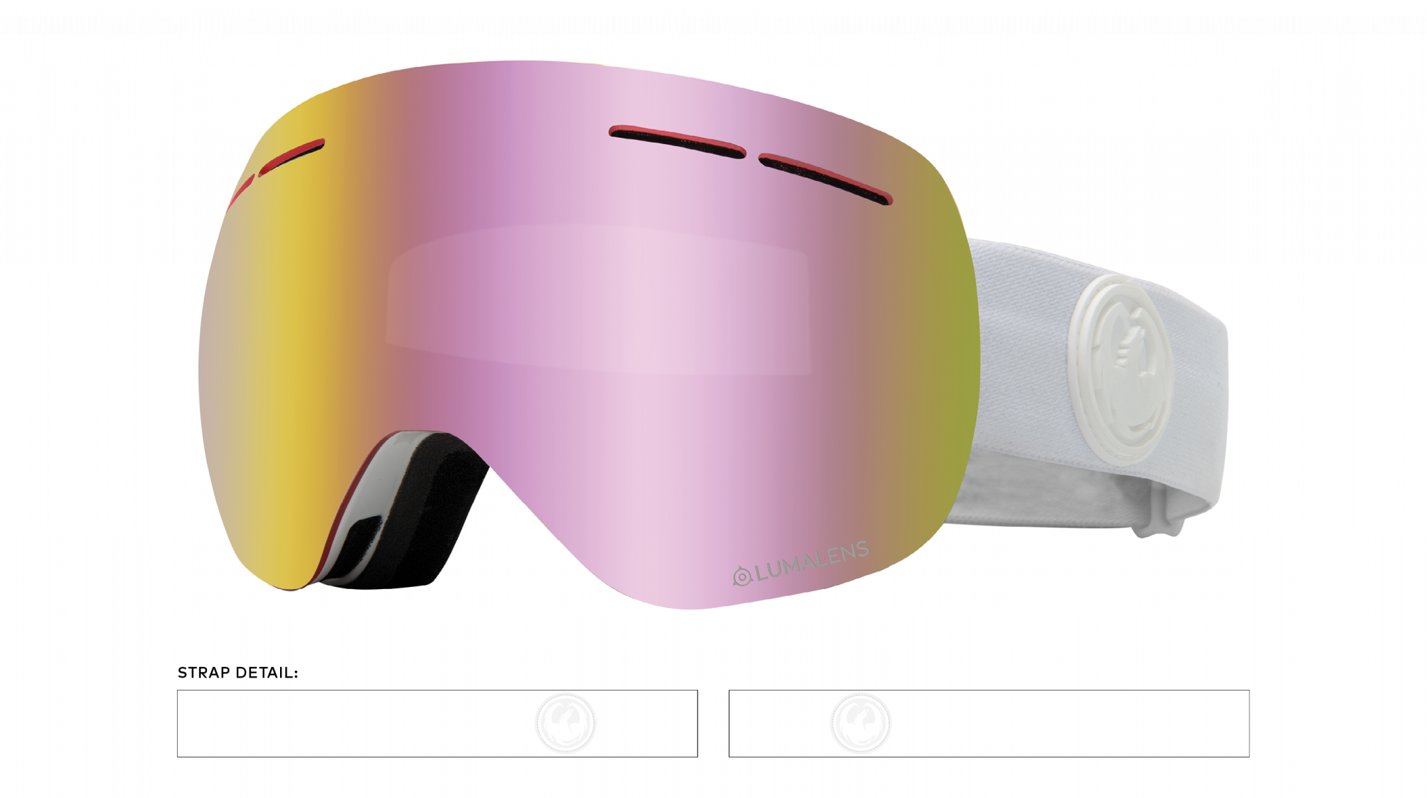 Dragon X1S Whiteout / Ll Pink Ion + Ll Dark Smoke-UV400 non-polarised-886895306041-286037018195-Dragon Snow-Sunnieside