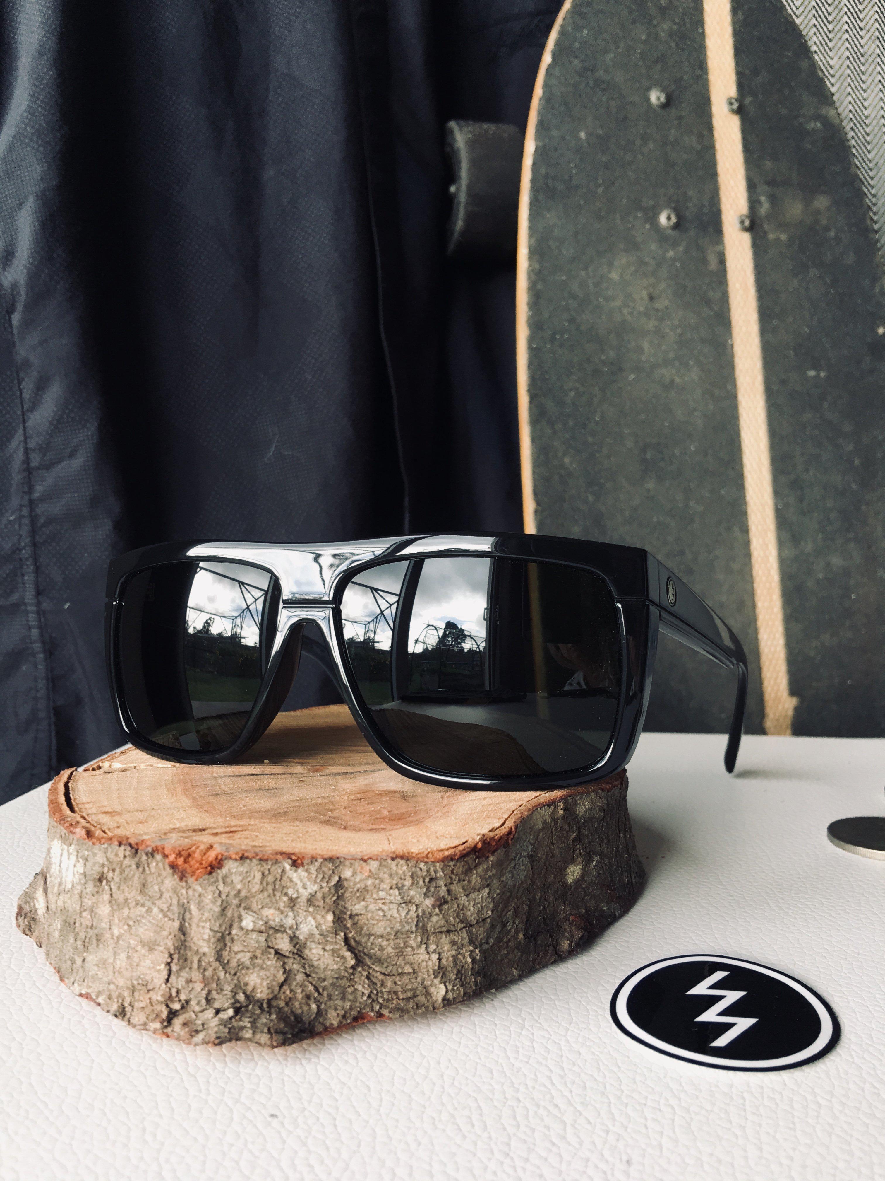 Electric Black Top Gloss Black/Ohm Grey-UV400 non-polarised-EE12801620-Electric-Sunnieside