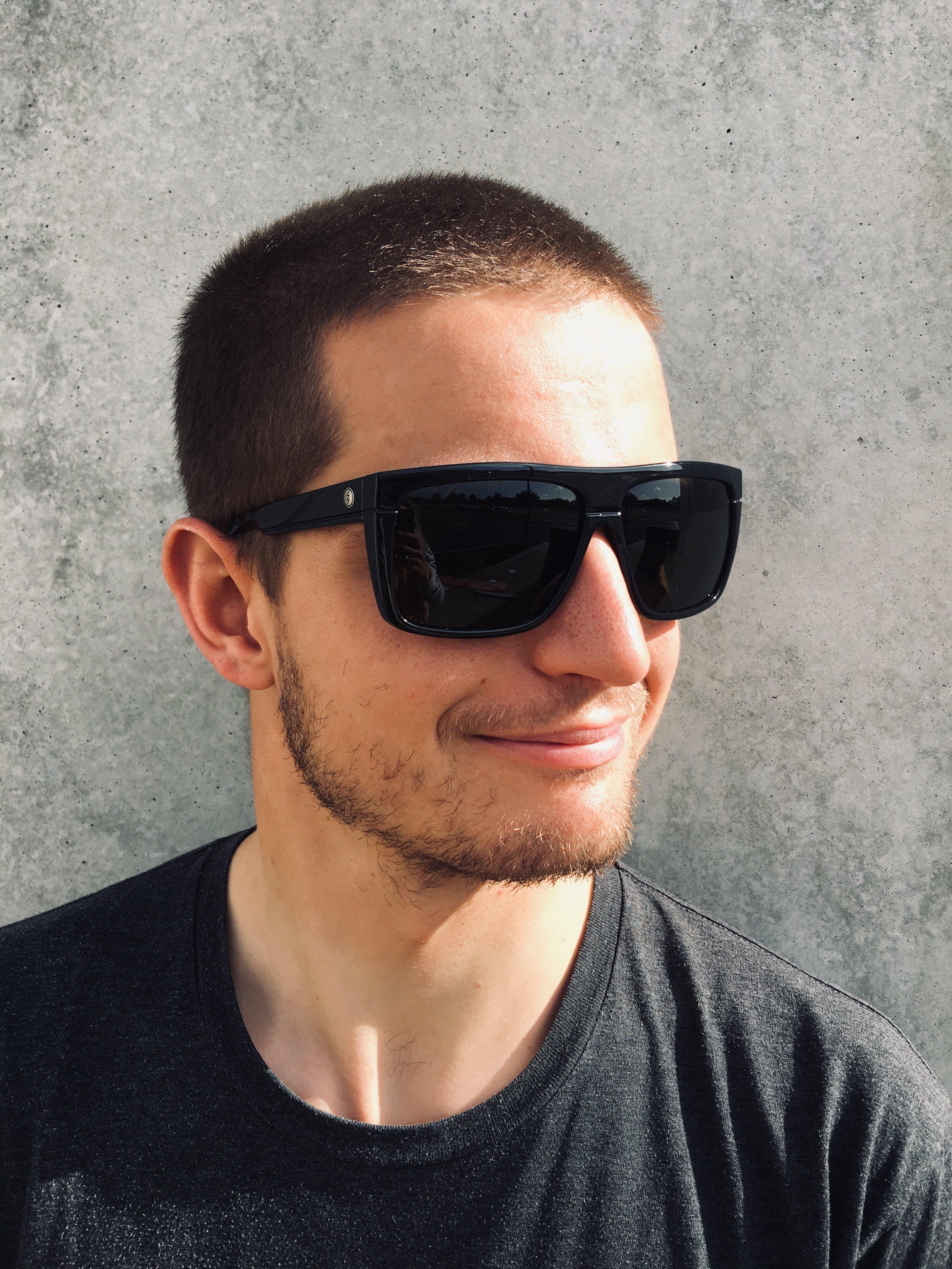 Electric Black Top Gloss Black/Ohm Grey-UV400 non-polarised-EE12801620-Electric-Sunnieside