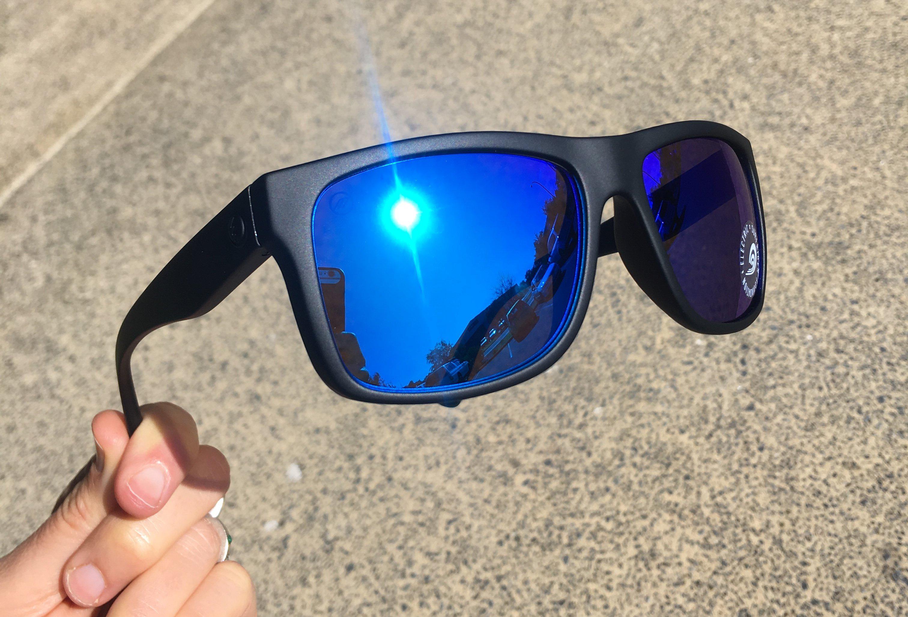 Electric Swingarm Matte Black/Ohm Grey Blue Chrome-UV400 non-polarised-EE12901062-Electric-Sunnieside