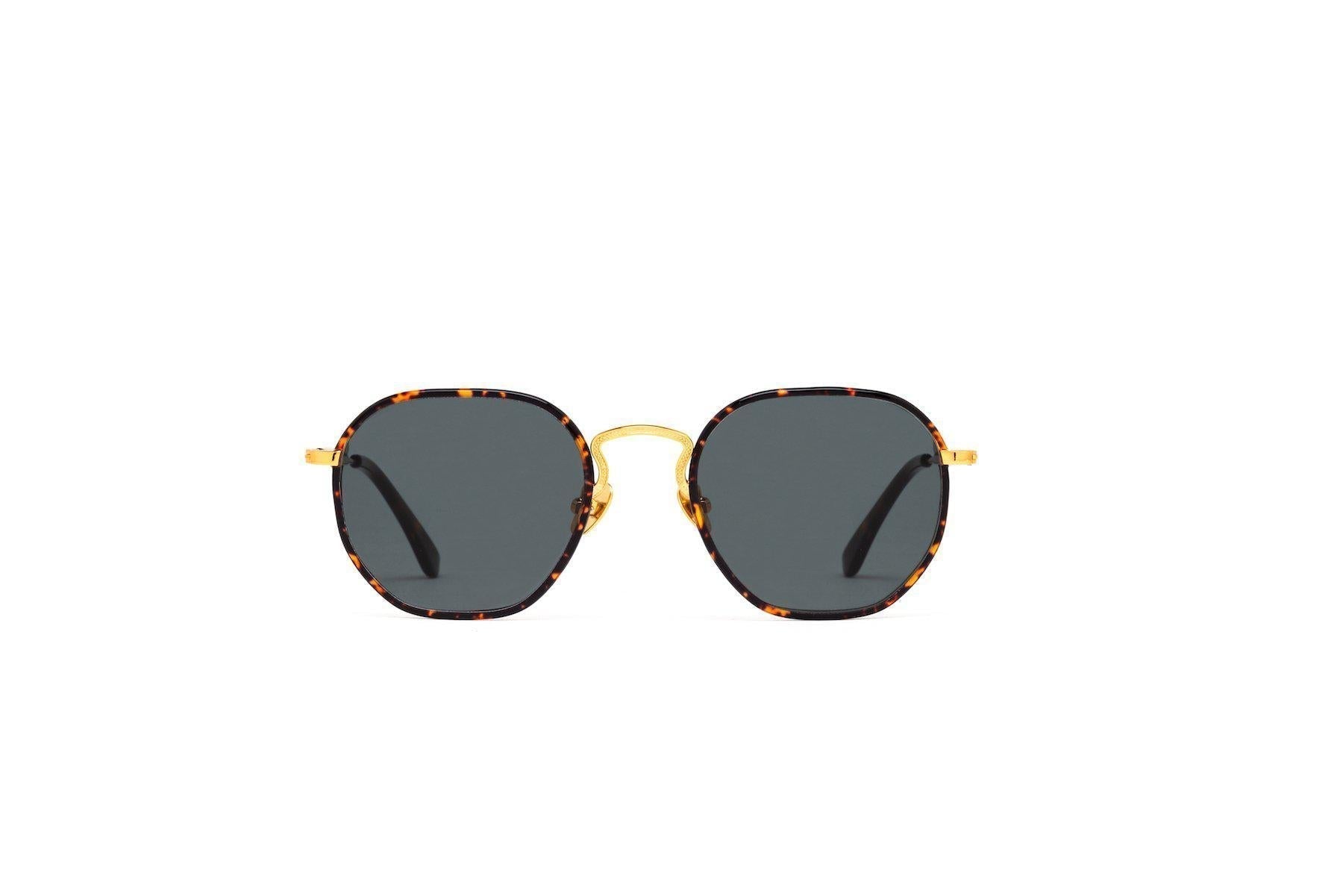 Epokhe Denz - Tortoise Polished Windsor Wrap/Gold/Green-UV400 non-polarised-0857-WRPOGRN-OS-Epokhe-Sunnieside