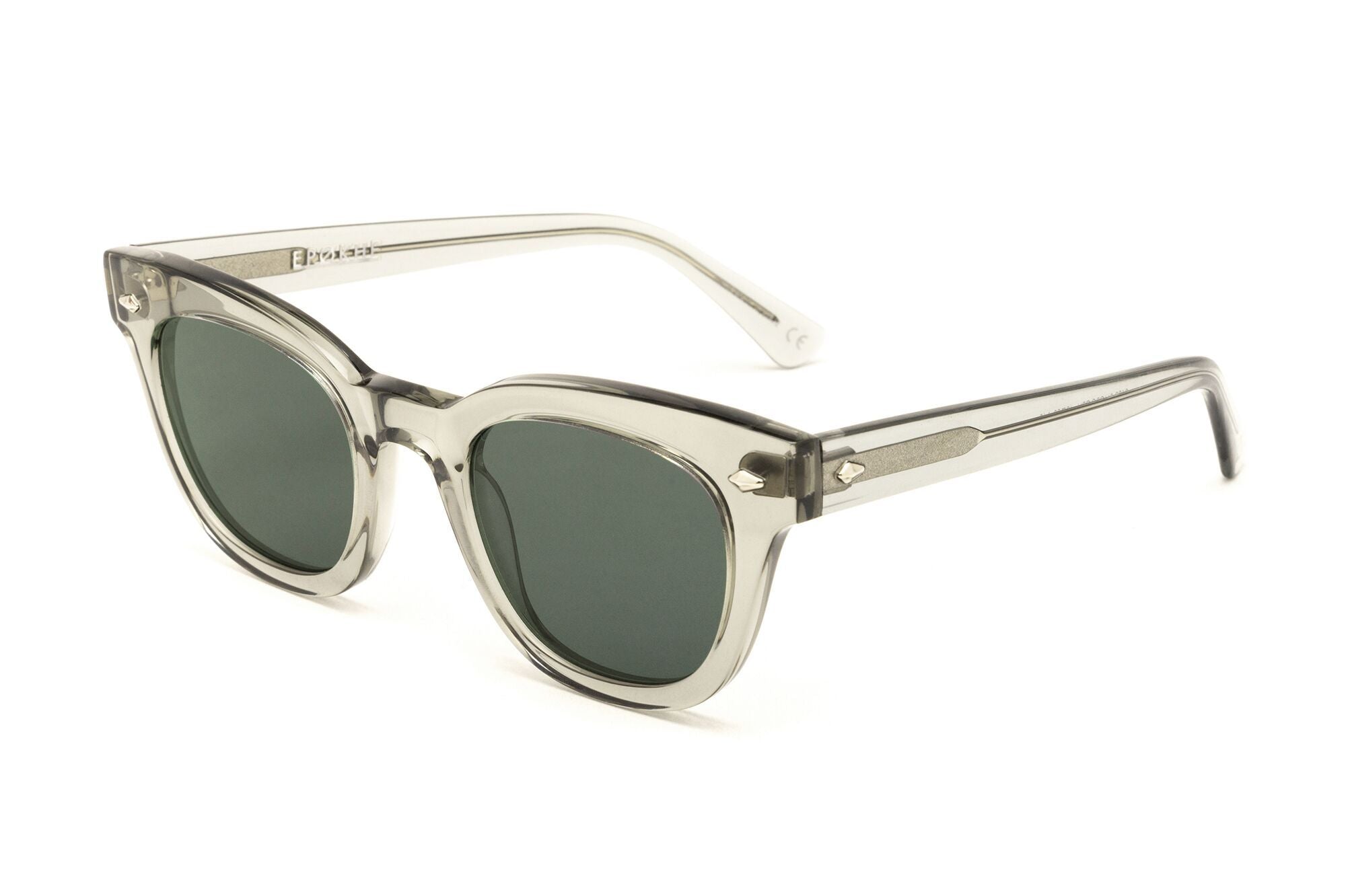 Epokhe Dylan - Smoke Crystal Polished/Green-UV400 non-polarised-0622-SMCPOGRN-OS-Epokhe-Sunnieside