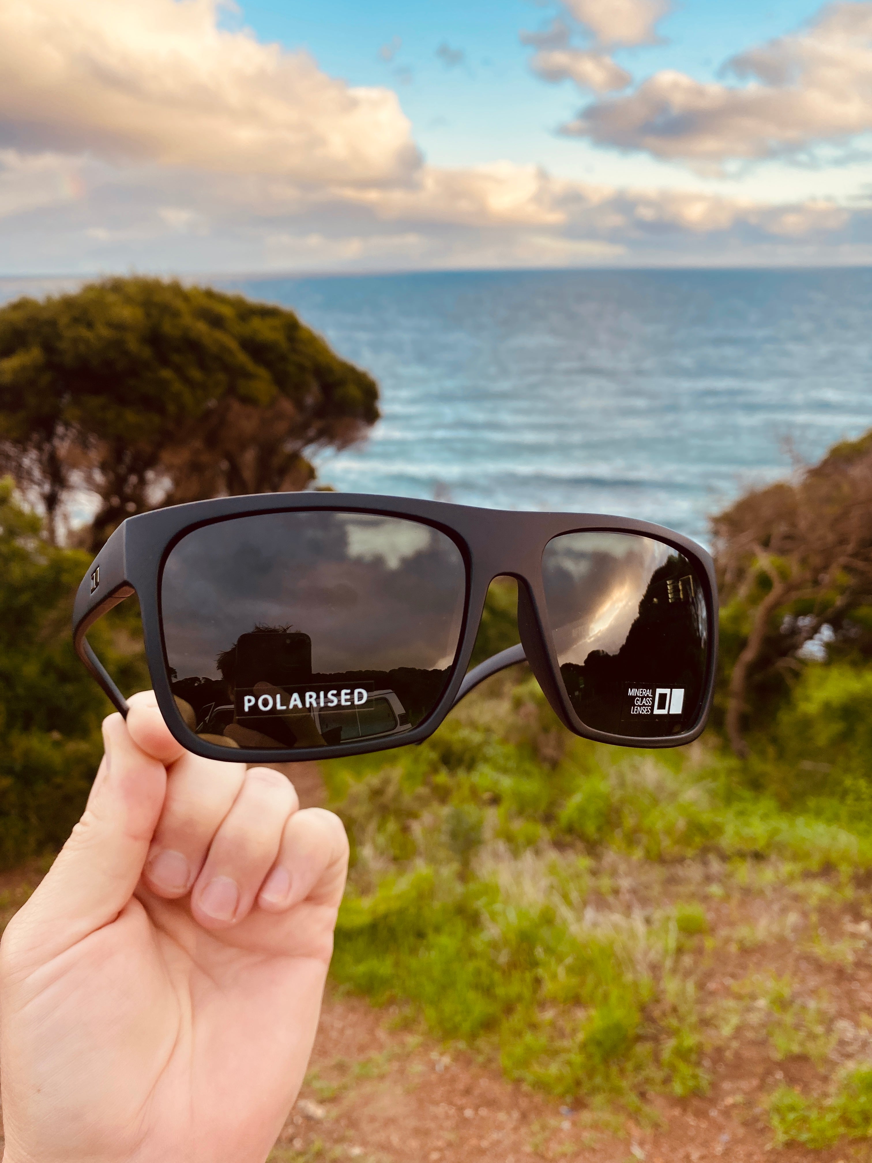 Otis After Dark Polarised Matte Black/Green-polarised-9339740032134-15-1802P-Otis Eyewear-Sunnieside