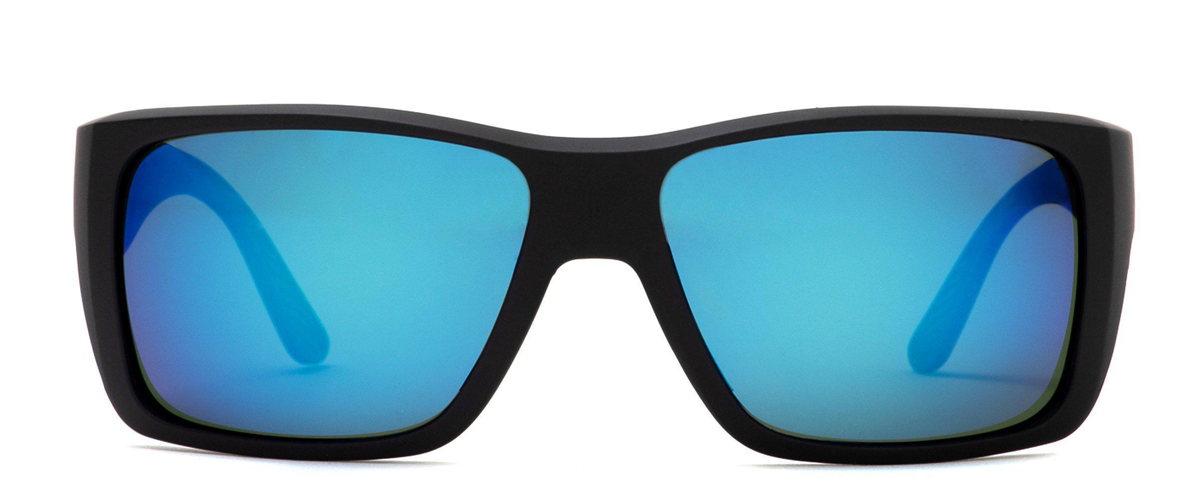 Otis Coastin Matte Black/Mirror Blue Polarised-polarised-9339740046971-139-2101P-Otis Eyewear-Sunnieside