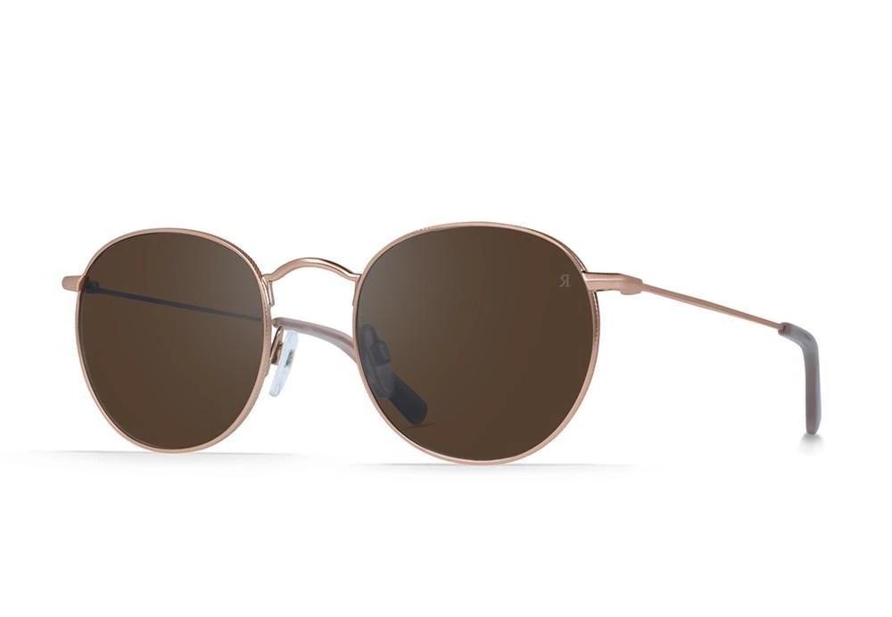 Raen Benson 51 Rose Gold Brown/Silver Mirror-UV400 non-polarised-100U171BEN S143-Raen Optics-Sunnieside