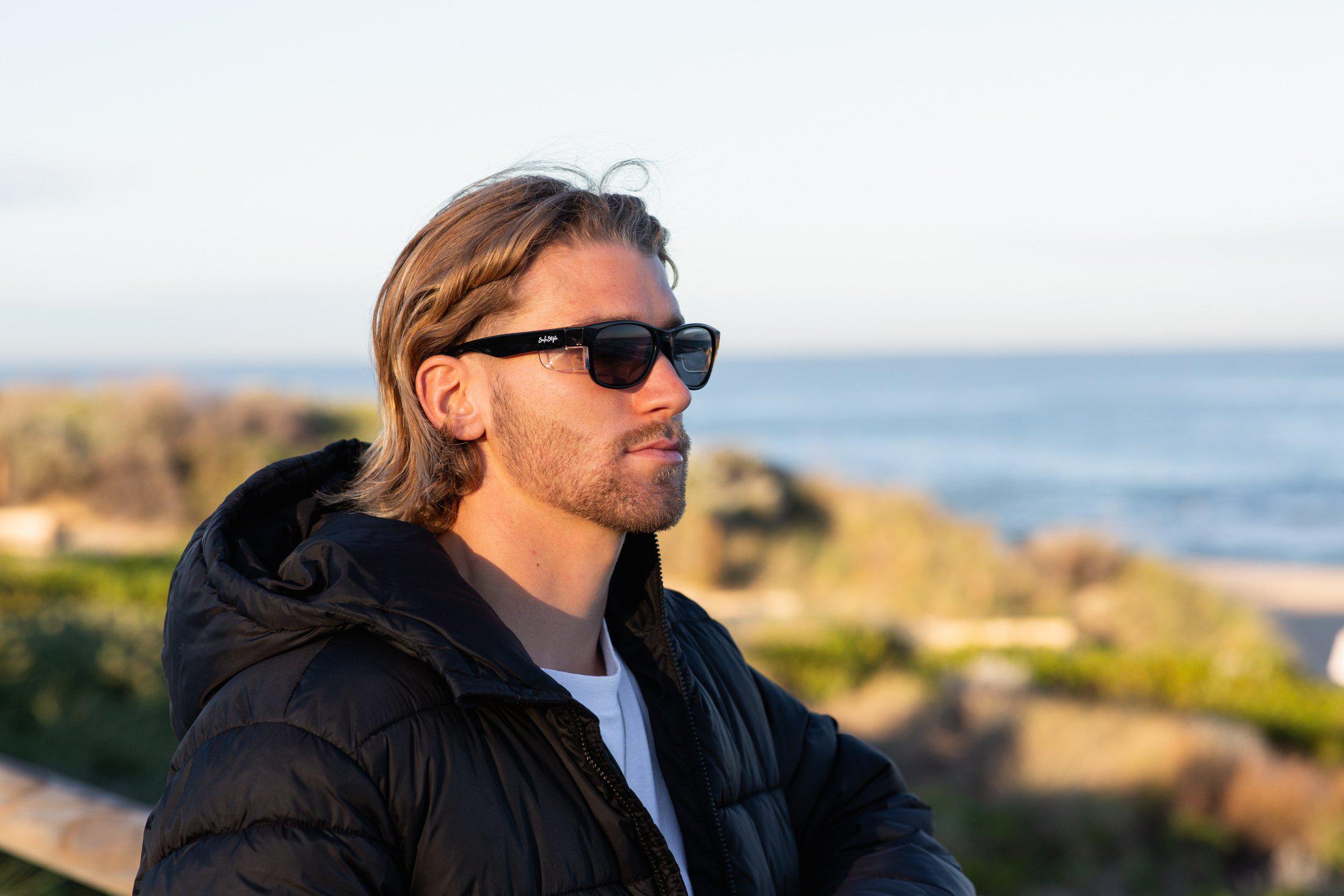 Safestyle 'Classics' Black Frame / Tinted Uv400 Lens-UV400 non-polarised-735850824550-CBT100-Safestyle-Sunnieside