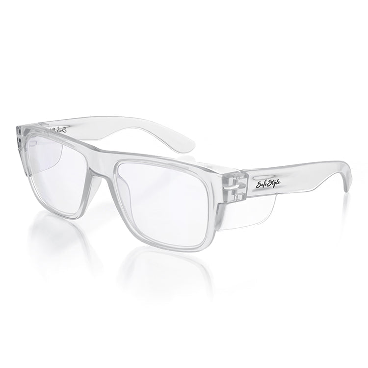 Safestyle Fusions Clear Frame Clear Lens Uv400-UV400 non-polarised-793618213459-FCC100-Safestyle-Sunnieside