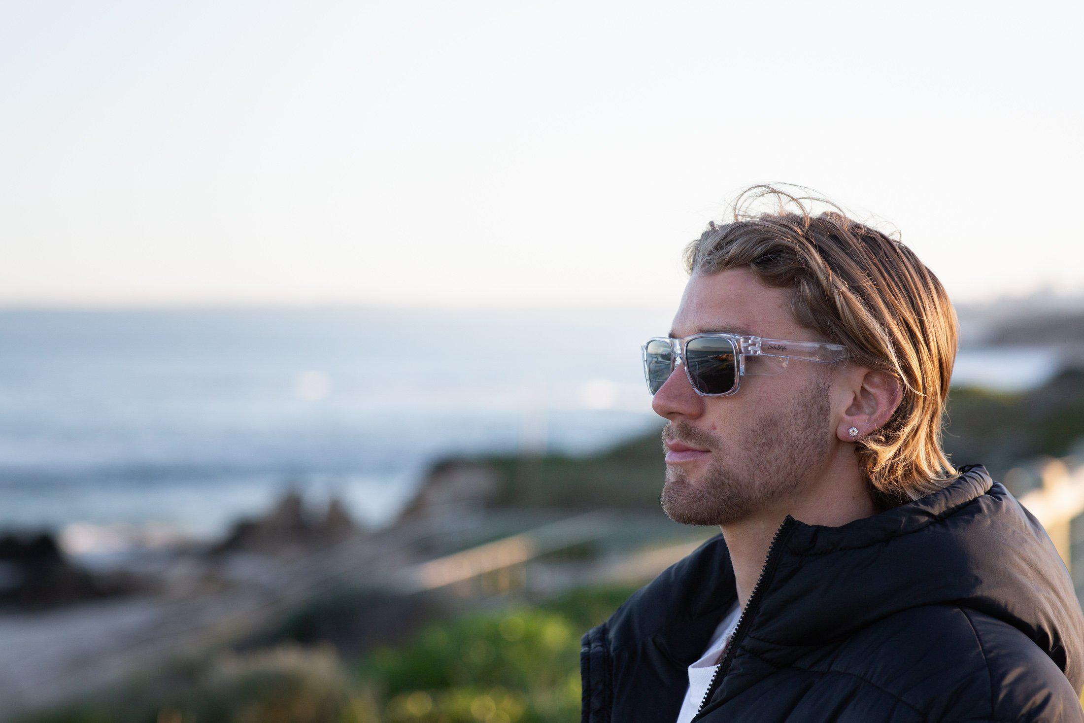 Safestyle 'Fusions' Clear Frame / Tinted Uv400 Lens-UV400 non-polarised-793618213442-FCT100-Safestyle-Sunnieside