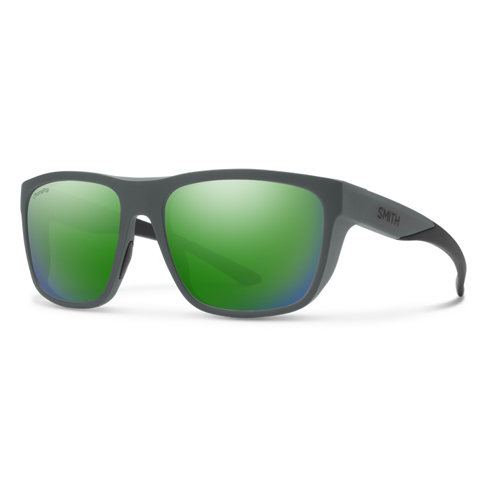 Smith Barra Matte Cement | ChromaPop Polarized Green Mirror-polarised-827886644759-201268RIW60UI-Smith-Sunnieside