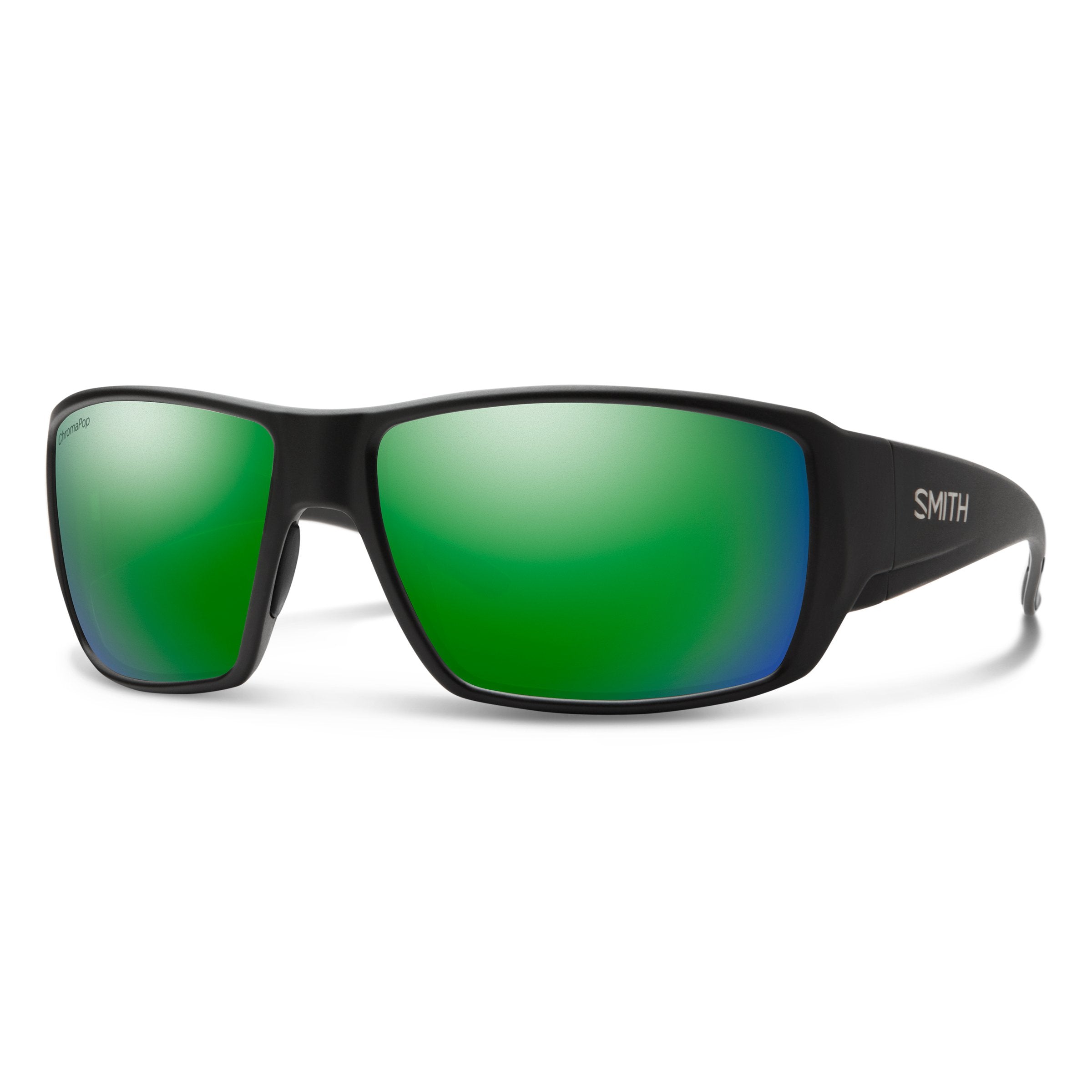 Smith Guide'S Choice Matte Black Cp Glass Polar Green Mirr-polarised-https://vimeo.com/338327048-20156312462UI-Smith-Sunnieside