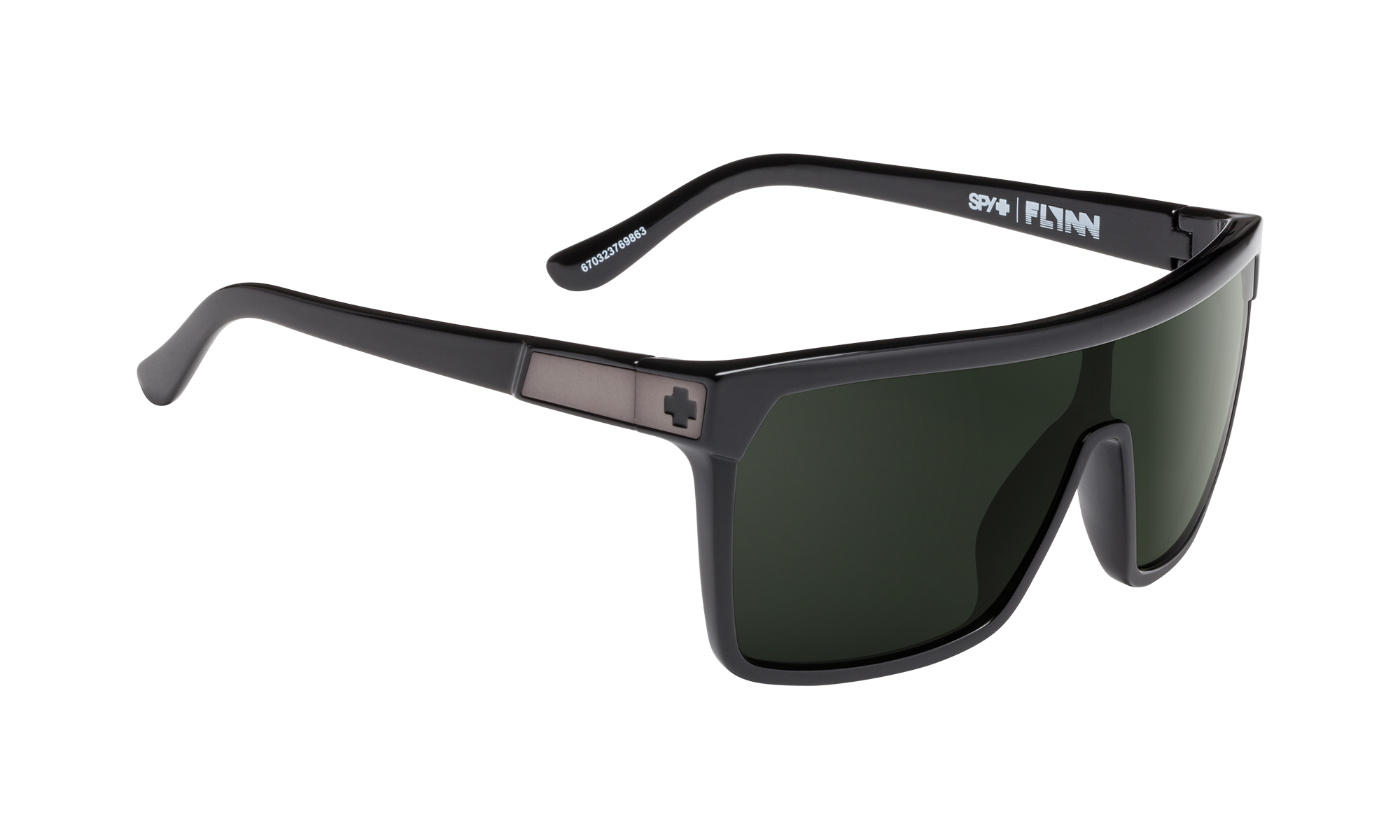 Spy Flynn Black Matte Black - Happy Gray Green-UV400 non-polarised-648478778832-670323769863-Spy Optic-Sunnieside