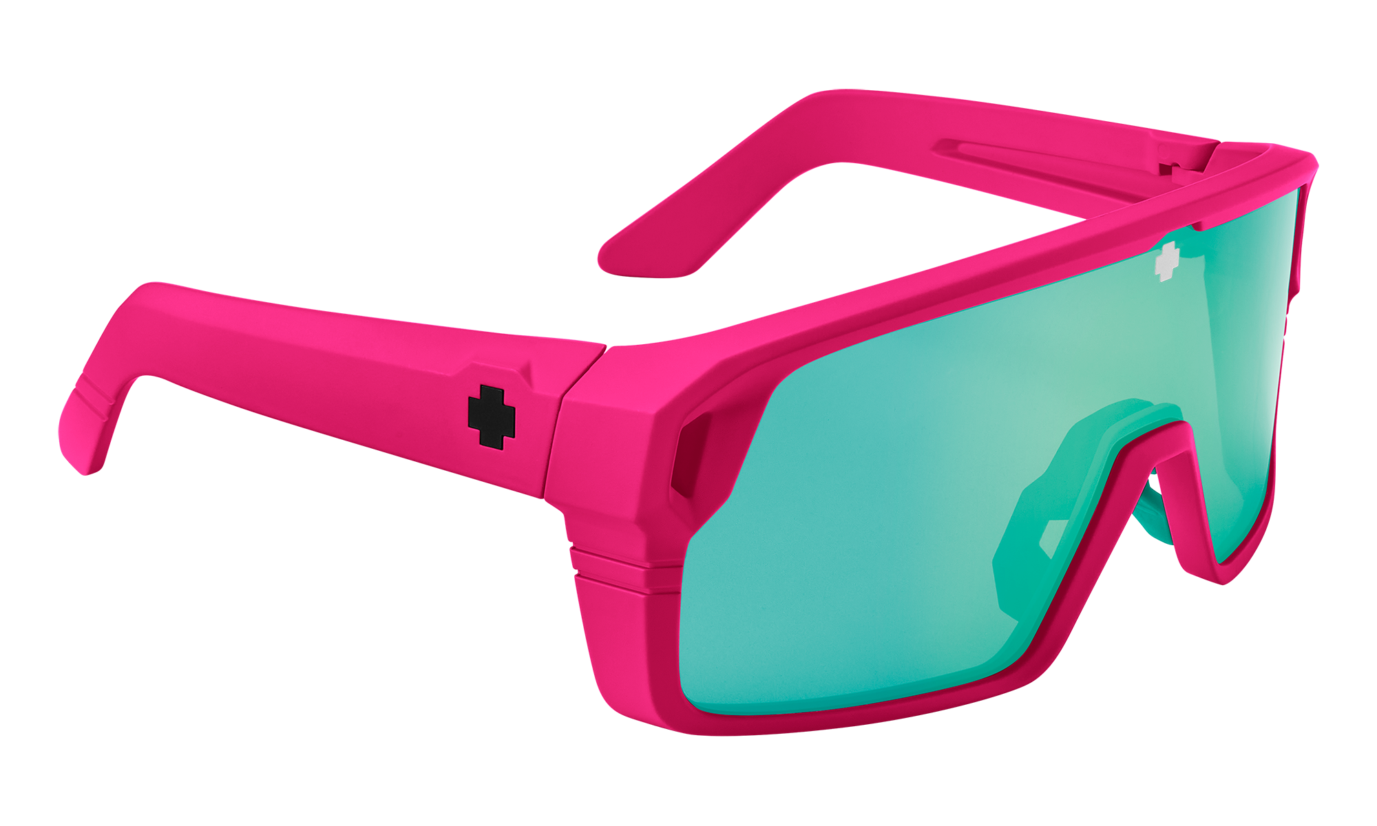 Spy Monolith Matte Neon Pink - Happy Bronze Light Green Spectra Mirror-UV400 non-polarised-648478809741-6700000000151-Spy Optic-Sunnieside
