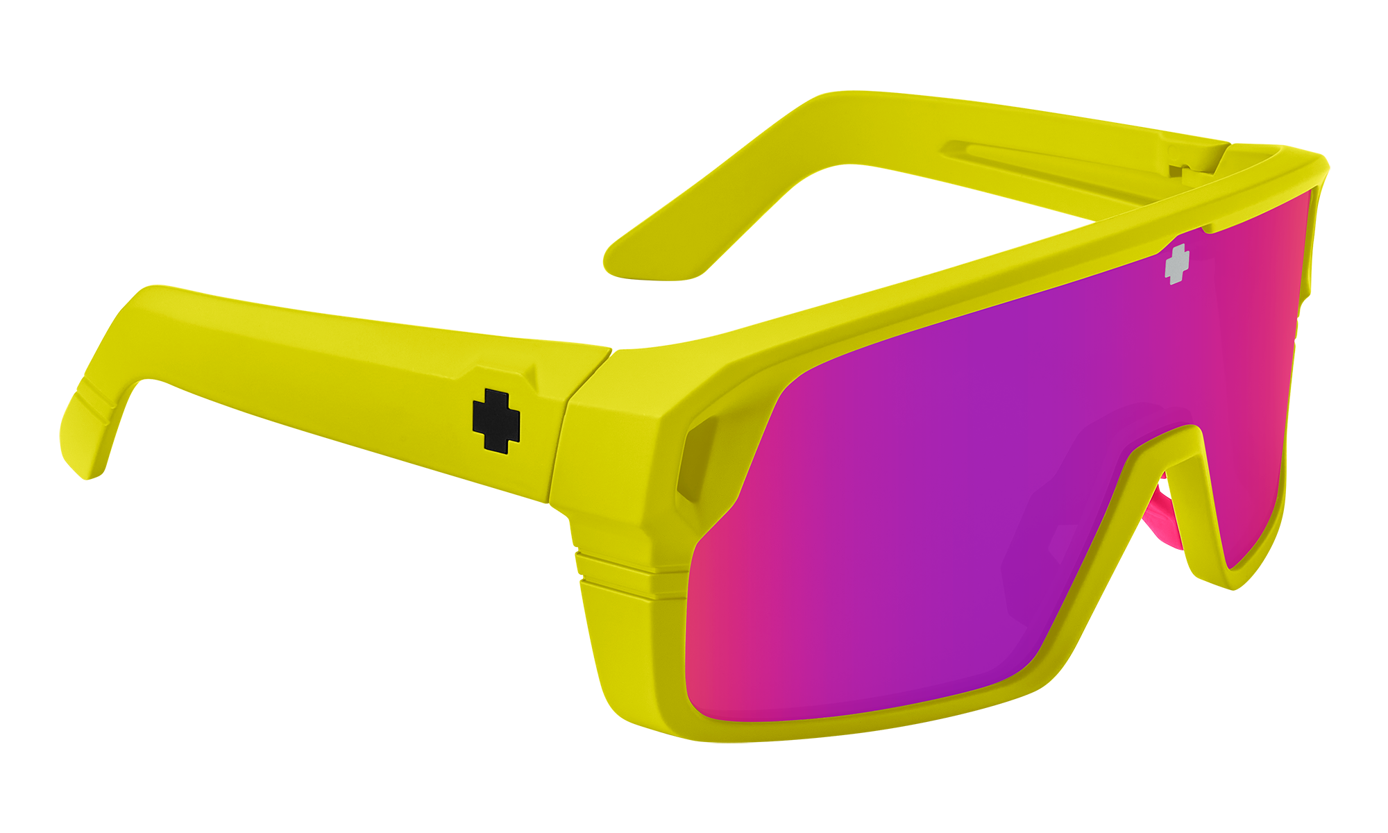 Spy Monolith Matte Neon Yellow - Happy Gray Green Pink Spectra Mirror-UV400 non-polarised-6700000000152-6700000000152-Spy Optic-Sunnieside