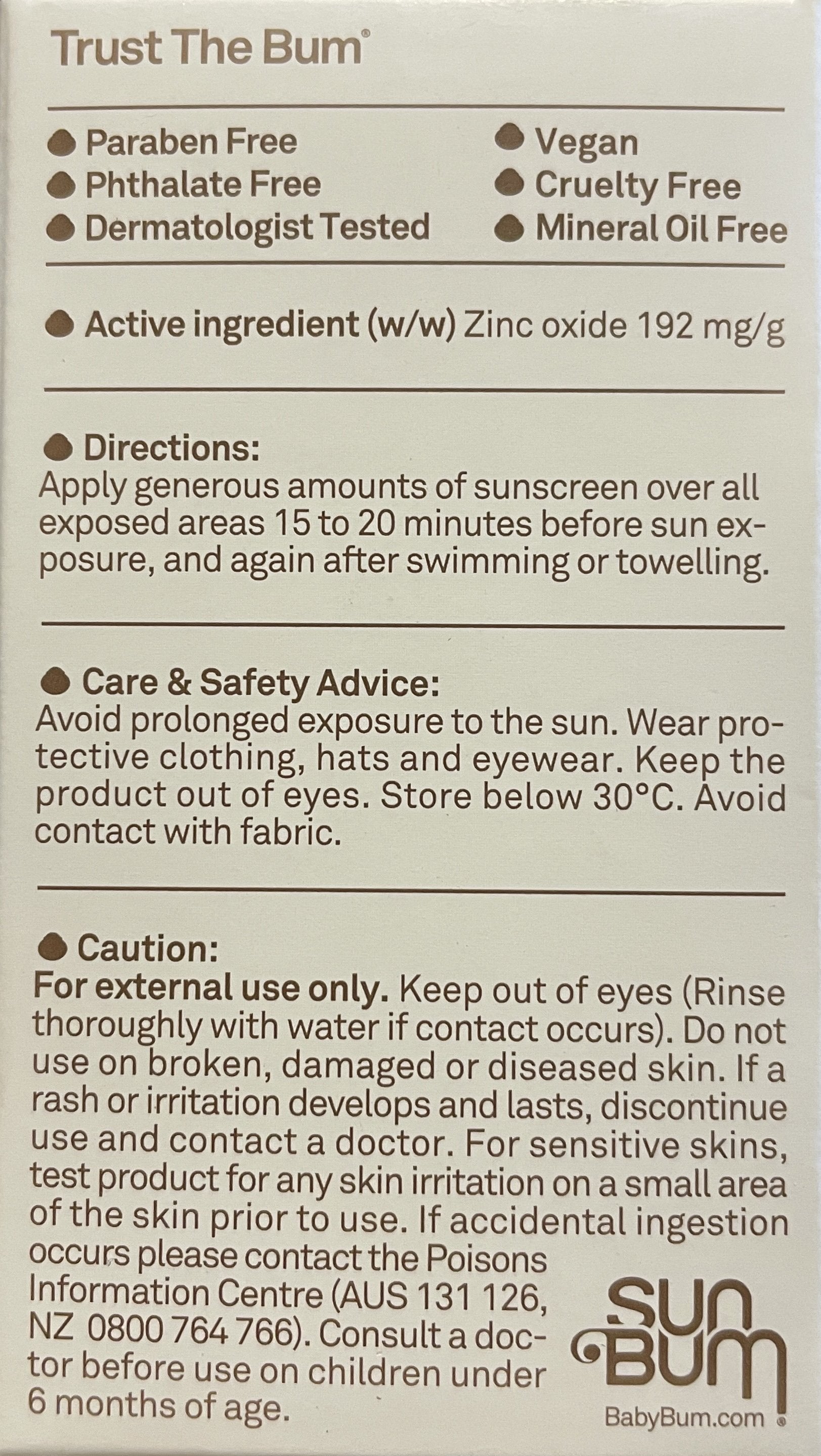Sun Bum (Baby Bum) Mineral Spf 50 Sunscreen Face Stick-Sun Care-840155600560-20-62335-Sun Bum-Sunnieside